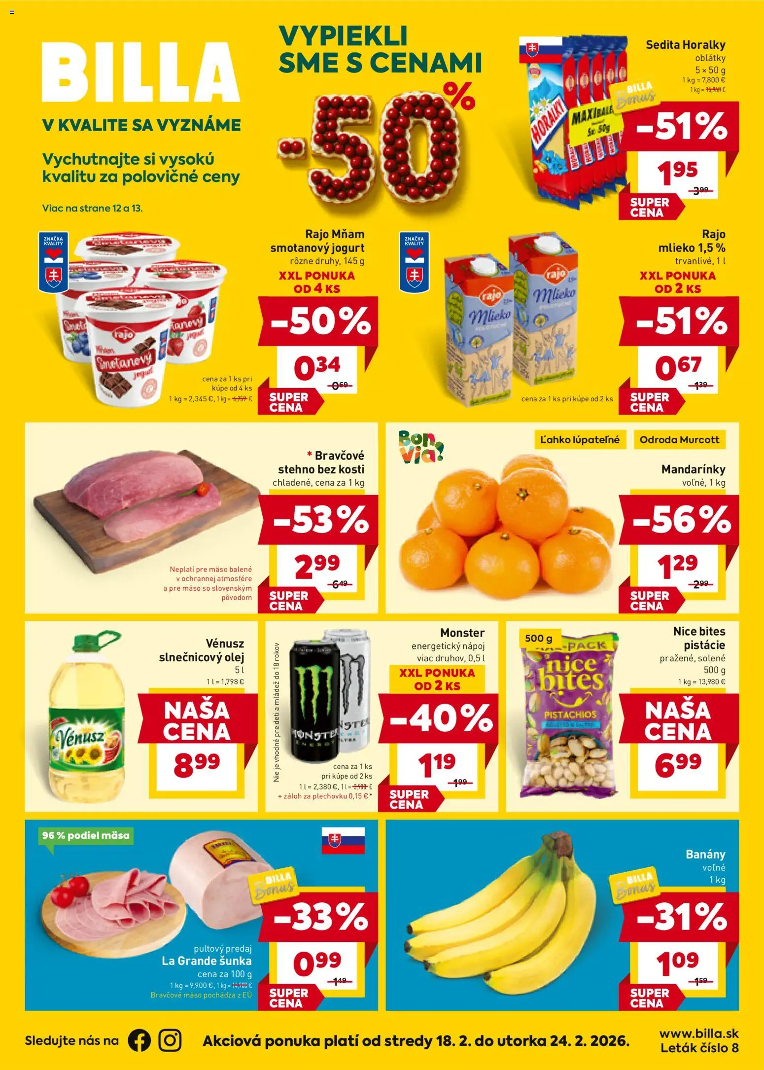 Billa leták - strana 1- platný od 18.02.2026
