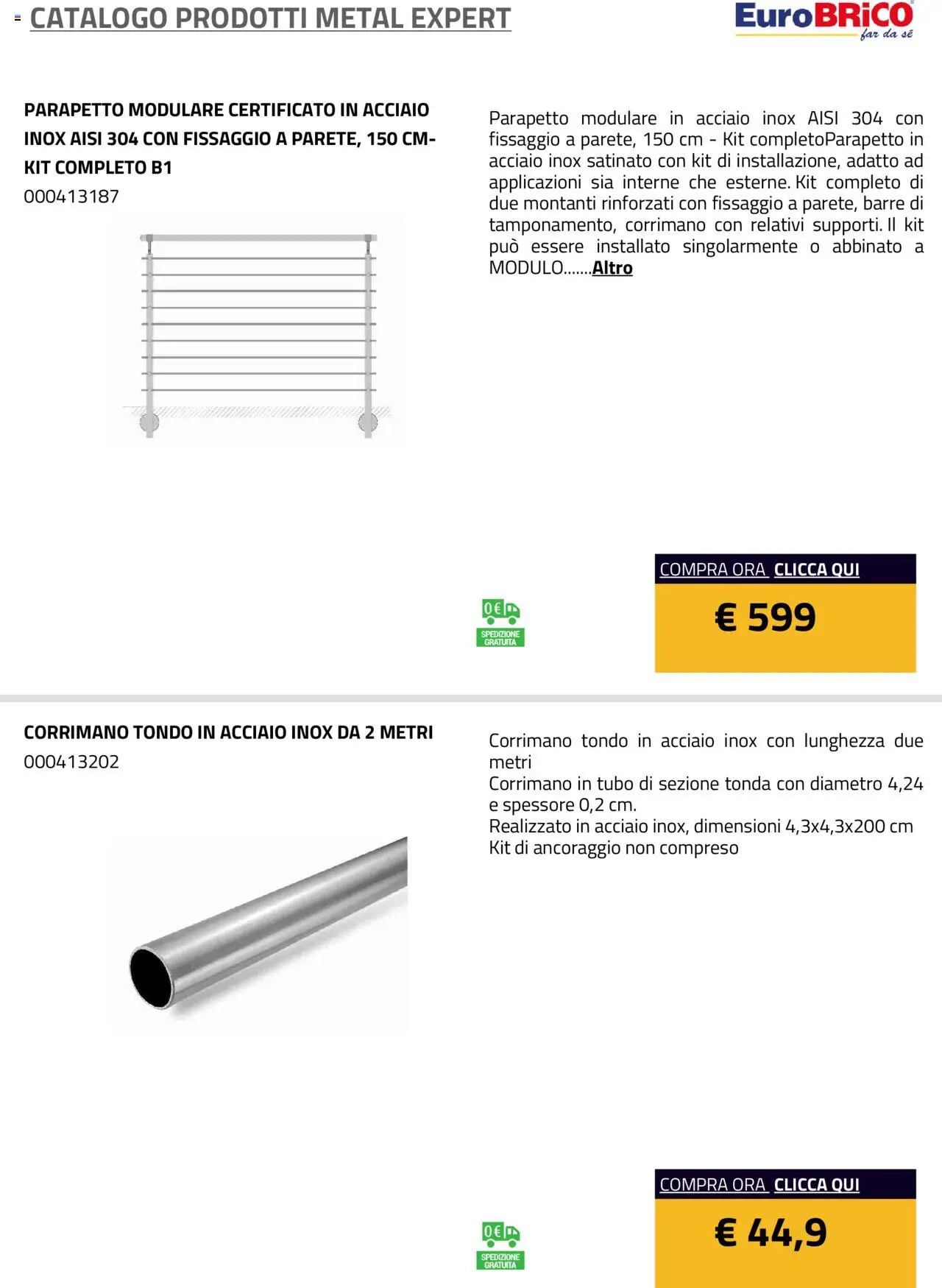 Eurobrico Prodotti Metal Expert catalogo - pagina 7 - valido dal 23/07/2025