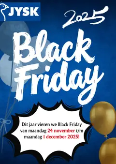 JYSK - Black Friday kennisgeving geldig vanaf 05-11-2025
