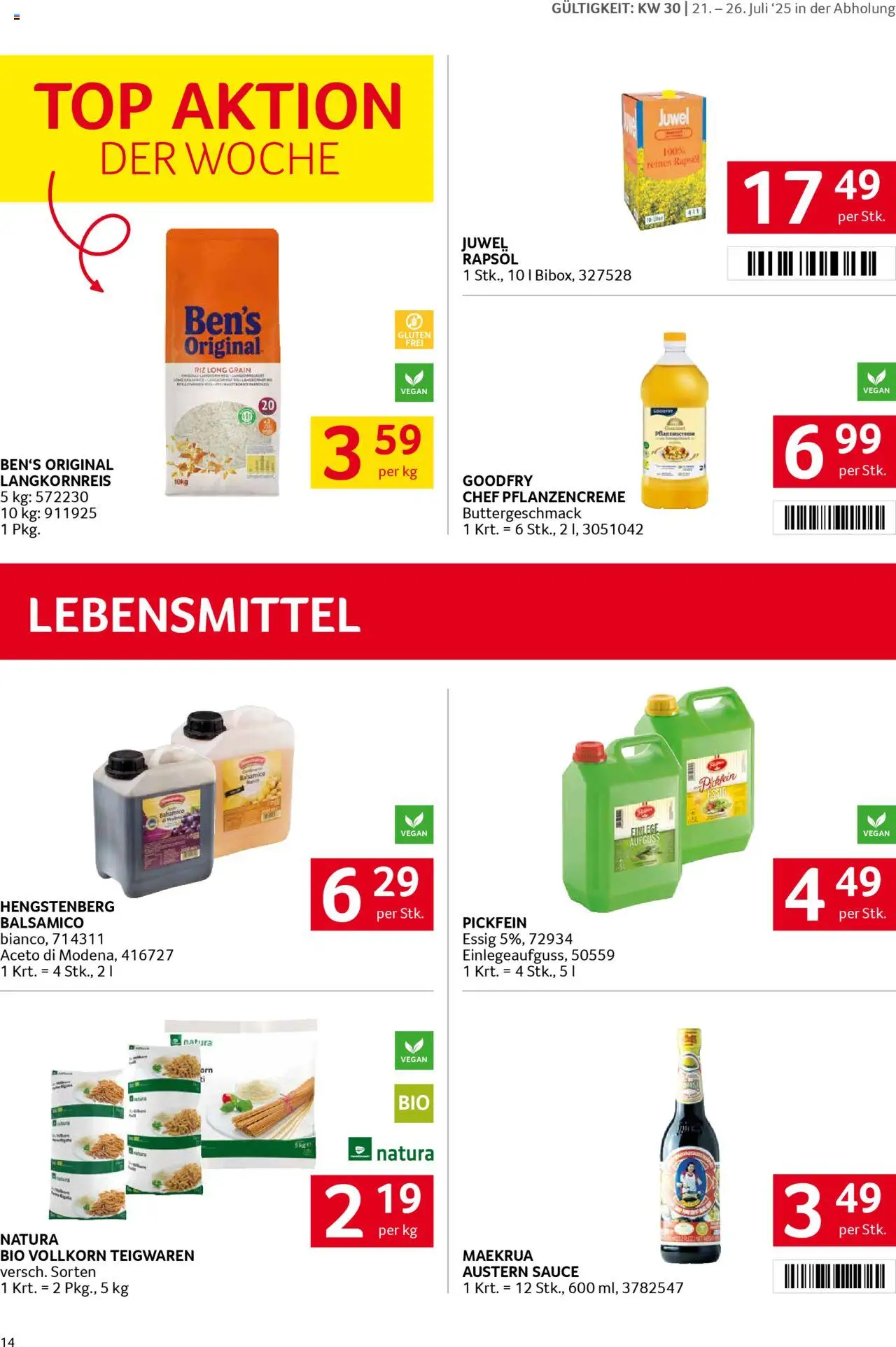 Transgourmet Flugblatt - Seite 14- gültig ab 20.07.2025