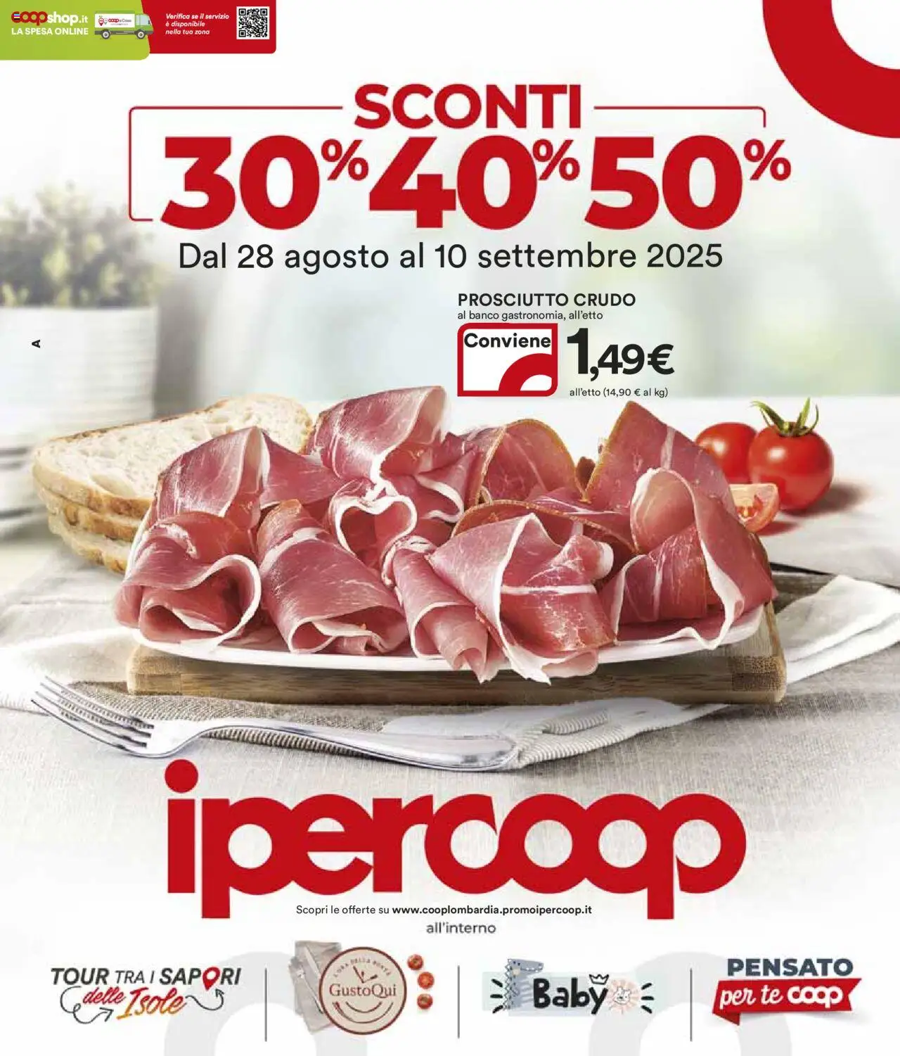 Volantino Ipercoop	 - pagina 1 - valido dal 28/08/2025