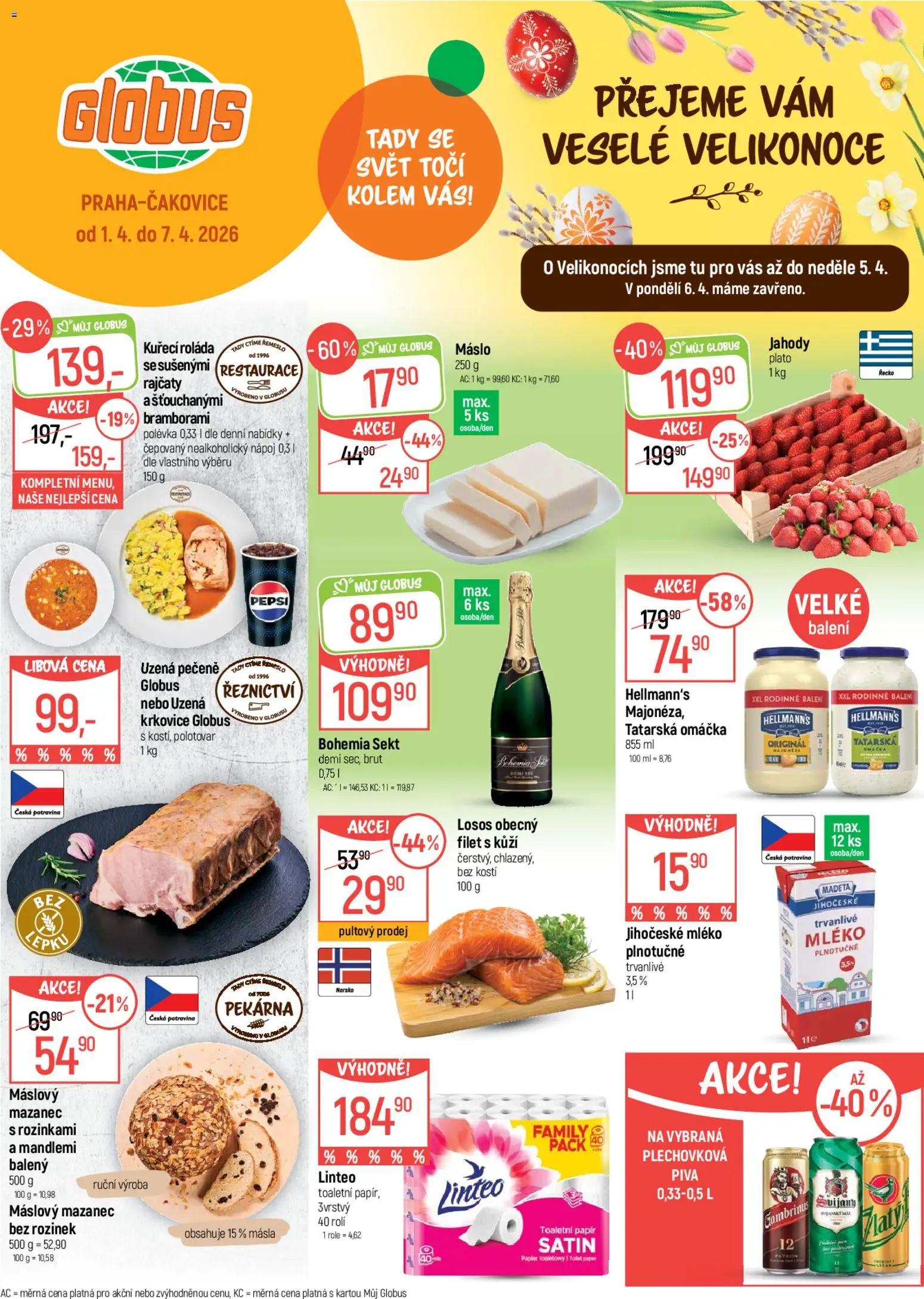 Globus leták - strana 1- platný od 01.04.2026
