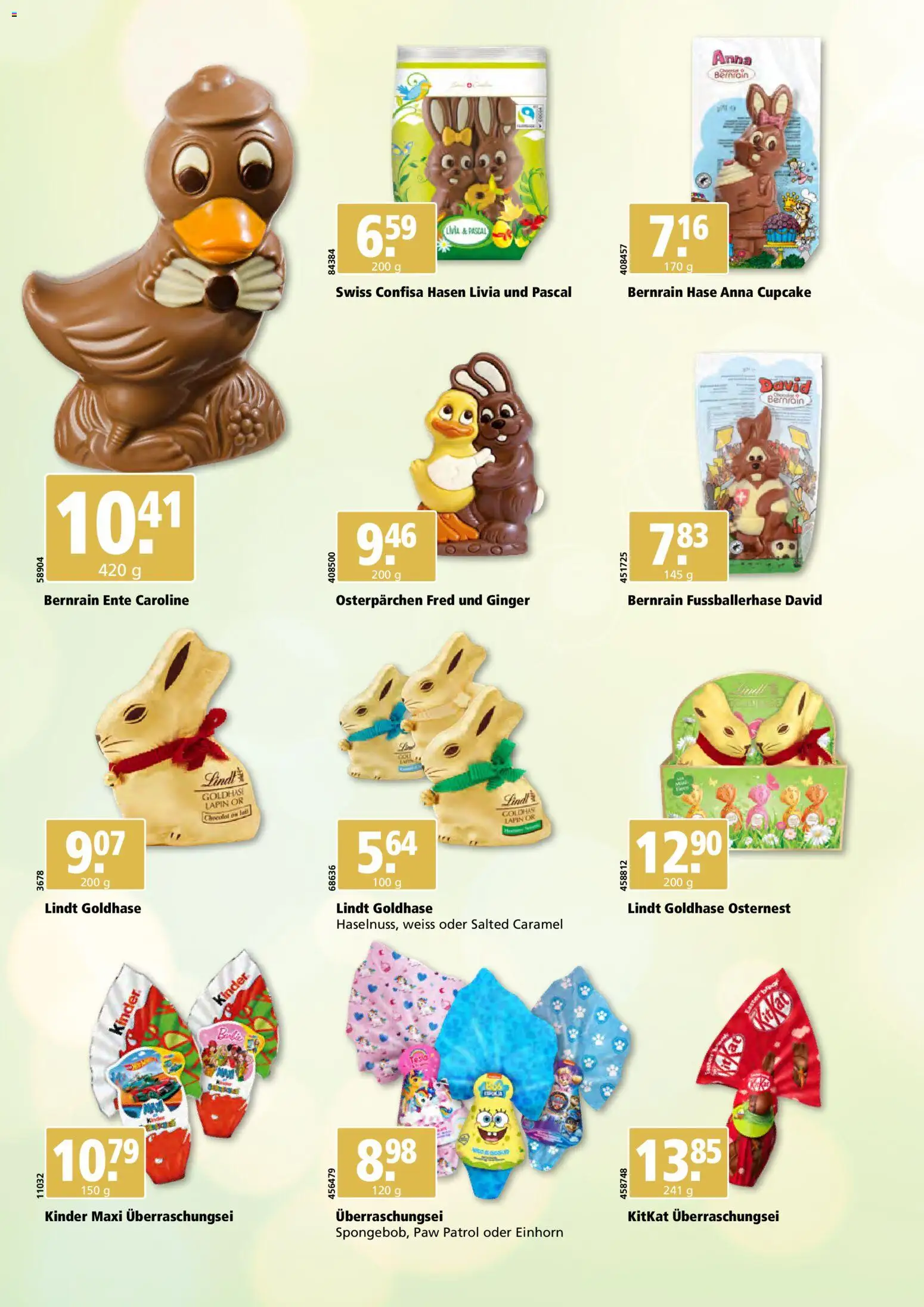 Aligro Aktionen Ostern Schlieren, Gossau SG, Frauenfeld, Rapperswil-Jona, Sargans, Bern, Brüttisellen, Pratteln, Emmen, Spreitenbach - page 2- valid from 16.02.2026