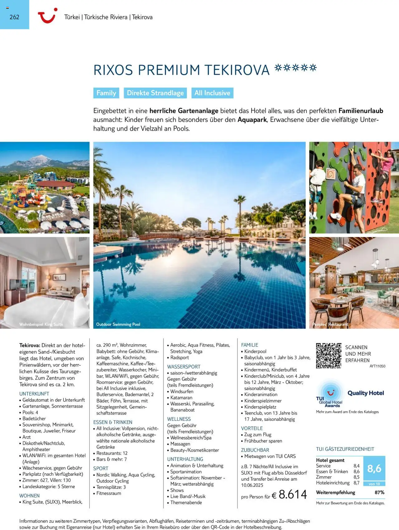 TUI  Südeuropa & Nordafrika 2025/26 - Seite 262 - gültig ab 01.01.2025