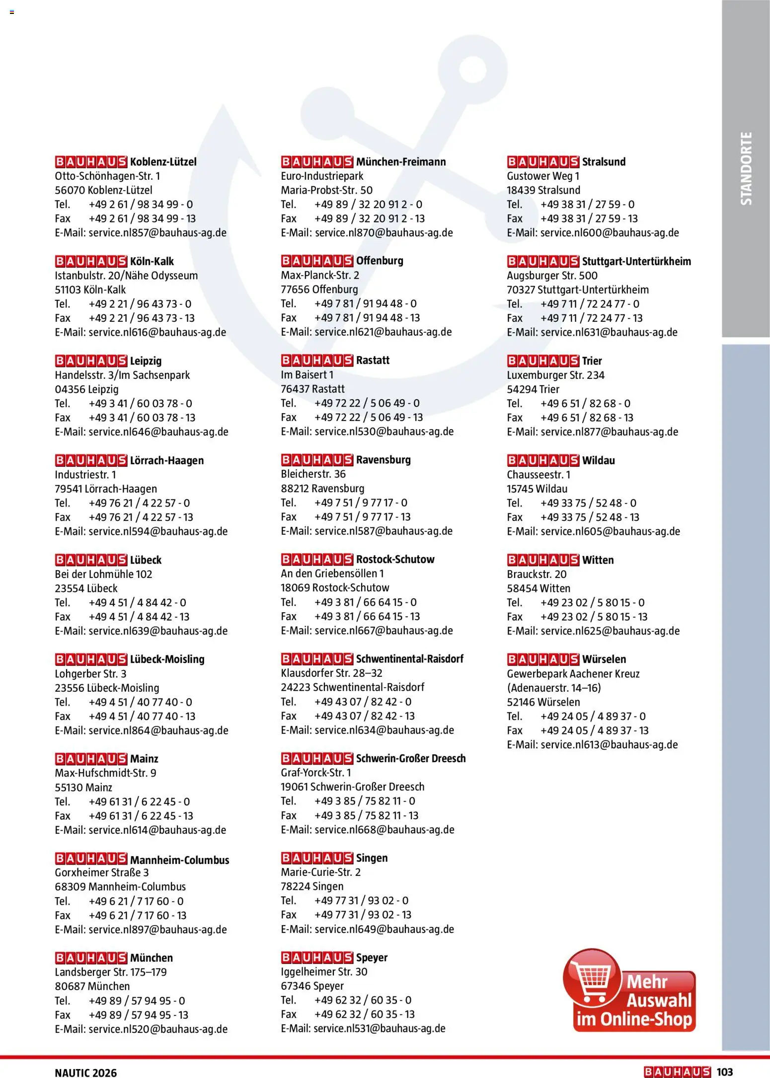 Bauhaus Nautic - page 103- valid from 01.01.2026