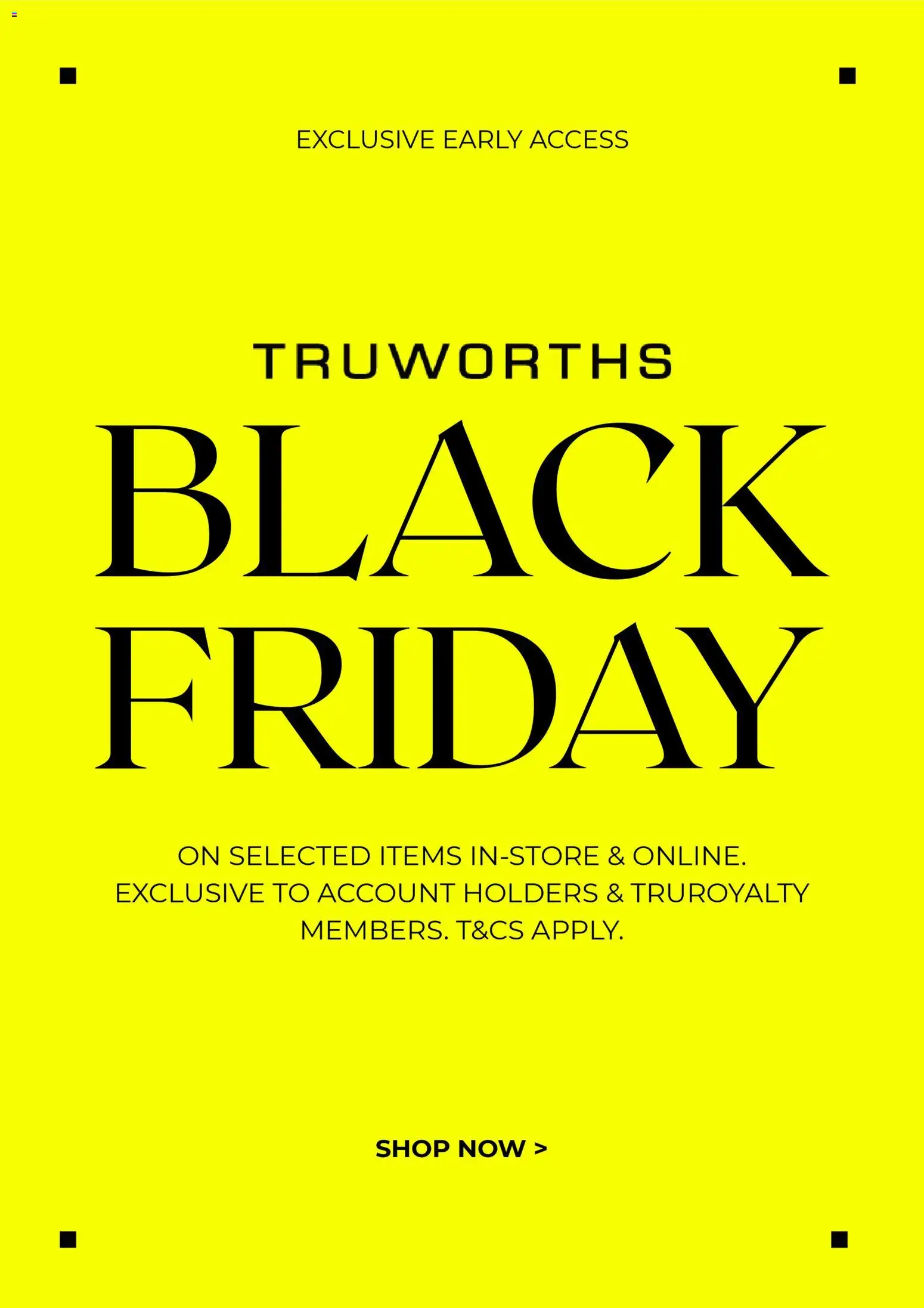 Truworths Black Friday - page 1- valid from 19/11/2025