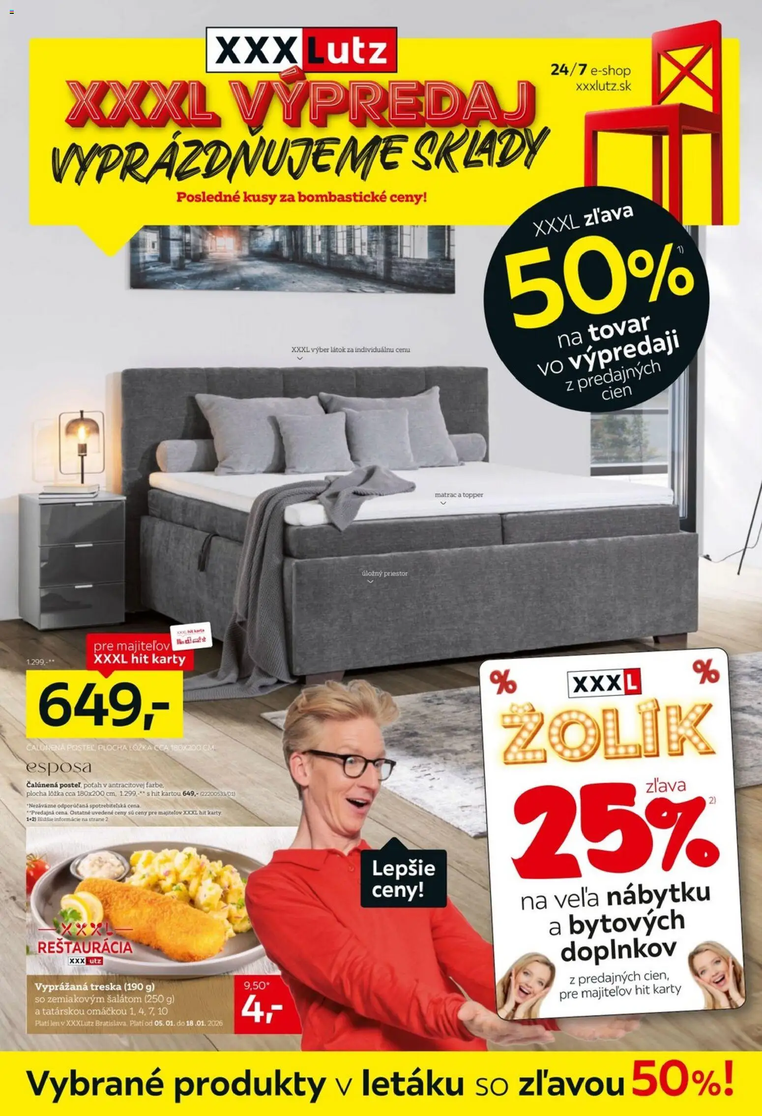 XXXLutz XXXL výpredaj pokračuje - strana 1- platný od 05.01.2026