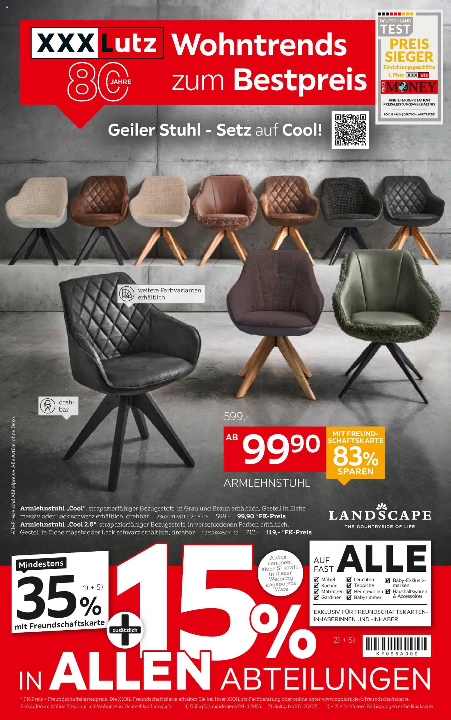 XXXL Lutz Wohntrends zum Bestpreis - Seite 1 - gültig ab 26.10.2025