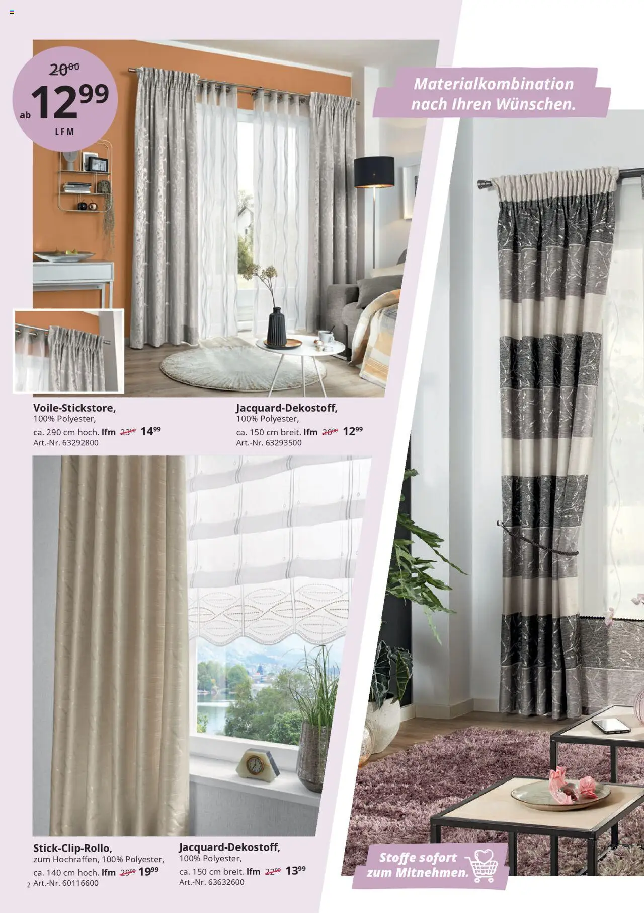 Hammer Zuhause Gardinentischware - Seite 2 - gültig ab 01.09.2025