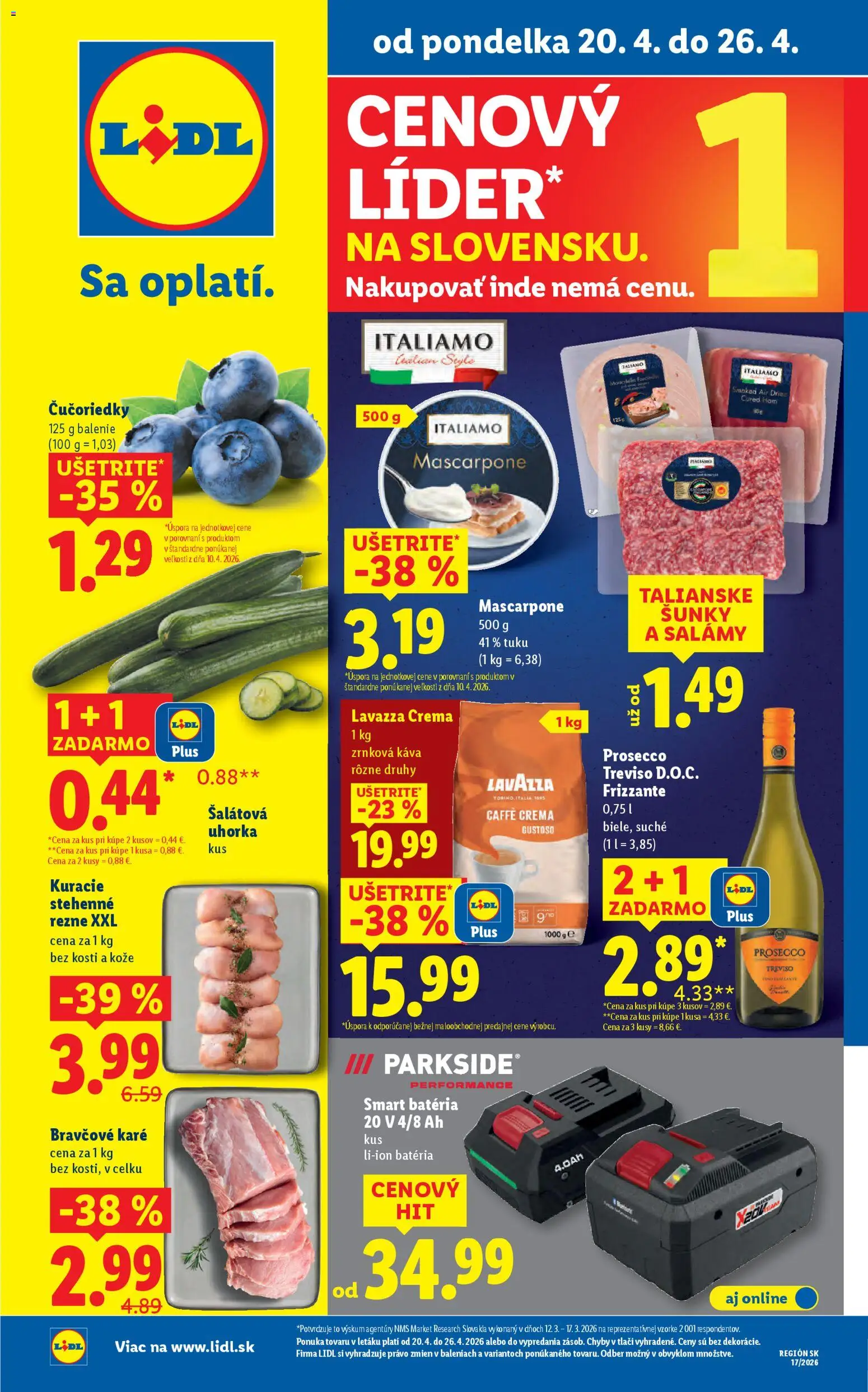 Lidl leták - strana 1- platný od 20.04.2026