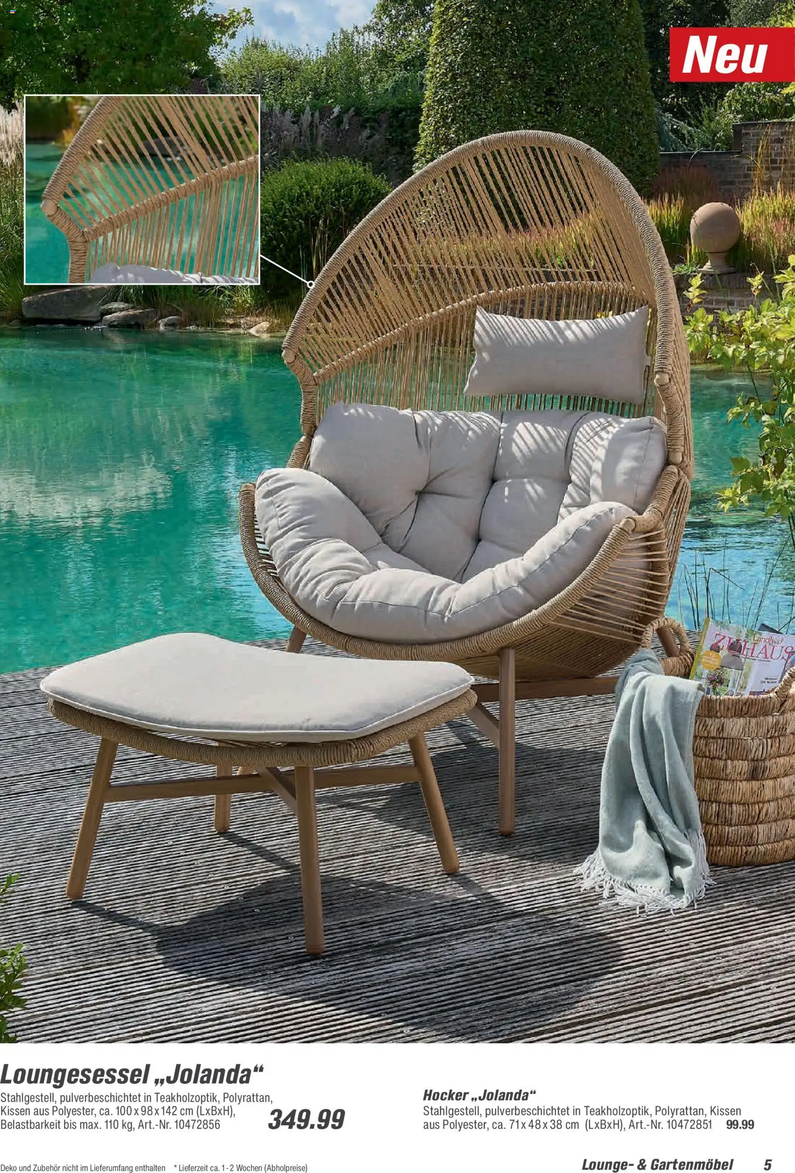 Toom Baumarkt  Gartenmöbel & Solar-Leuchten 2026 - Seite 5 - gültig ab 01.01.2026