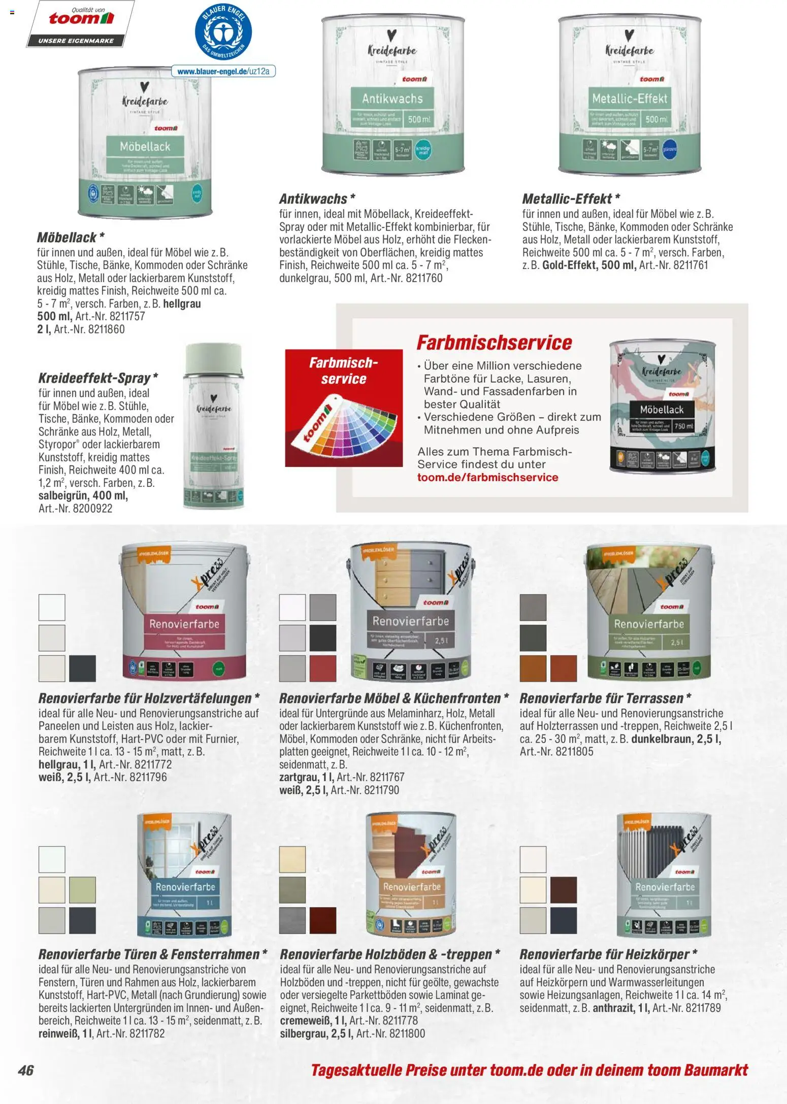 Toom Baumarkt  Wohnen & Haushalt 2026 - Seite 46 - gültig ab 01.01.2026