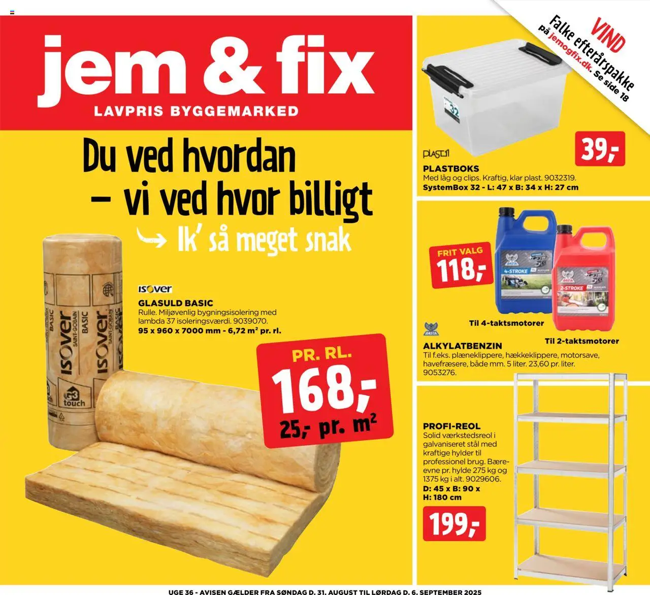 Jem & fix - Tilbudsavis - side 1- gyldig fra 31/08/2025