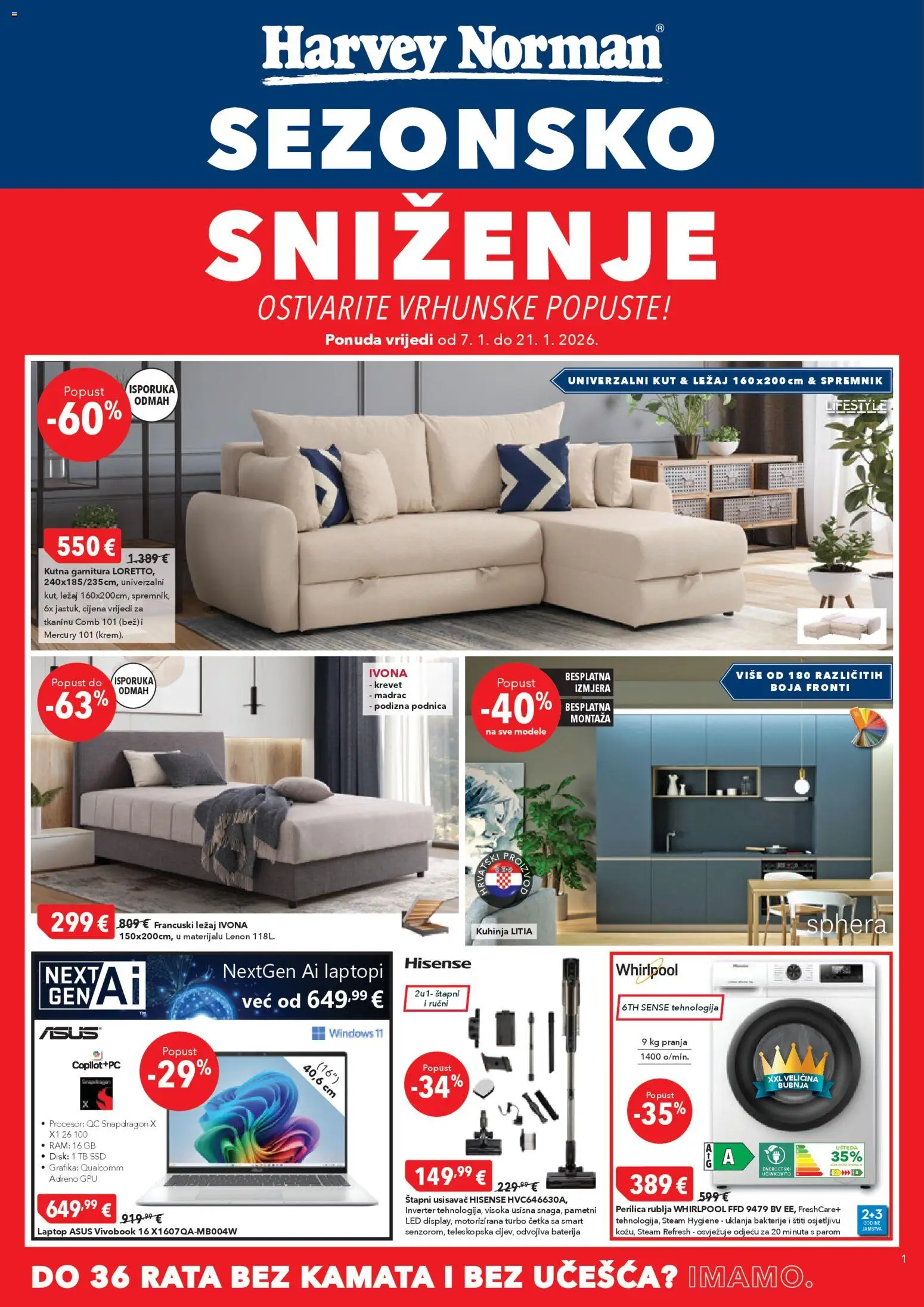 Katalog Harvey Norman - stranica 1- važeći od 07.01.2026