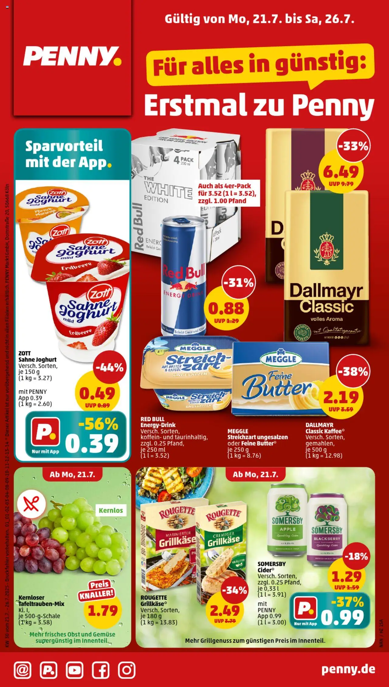 Penny Prospekt 	 - Seite 1 - gültig ab 21.07.2025