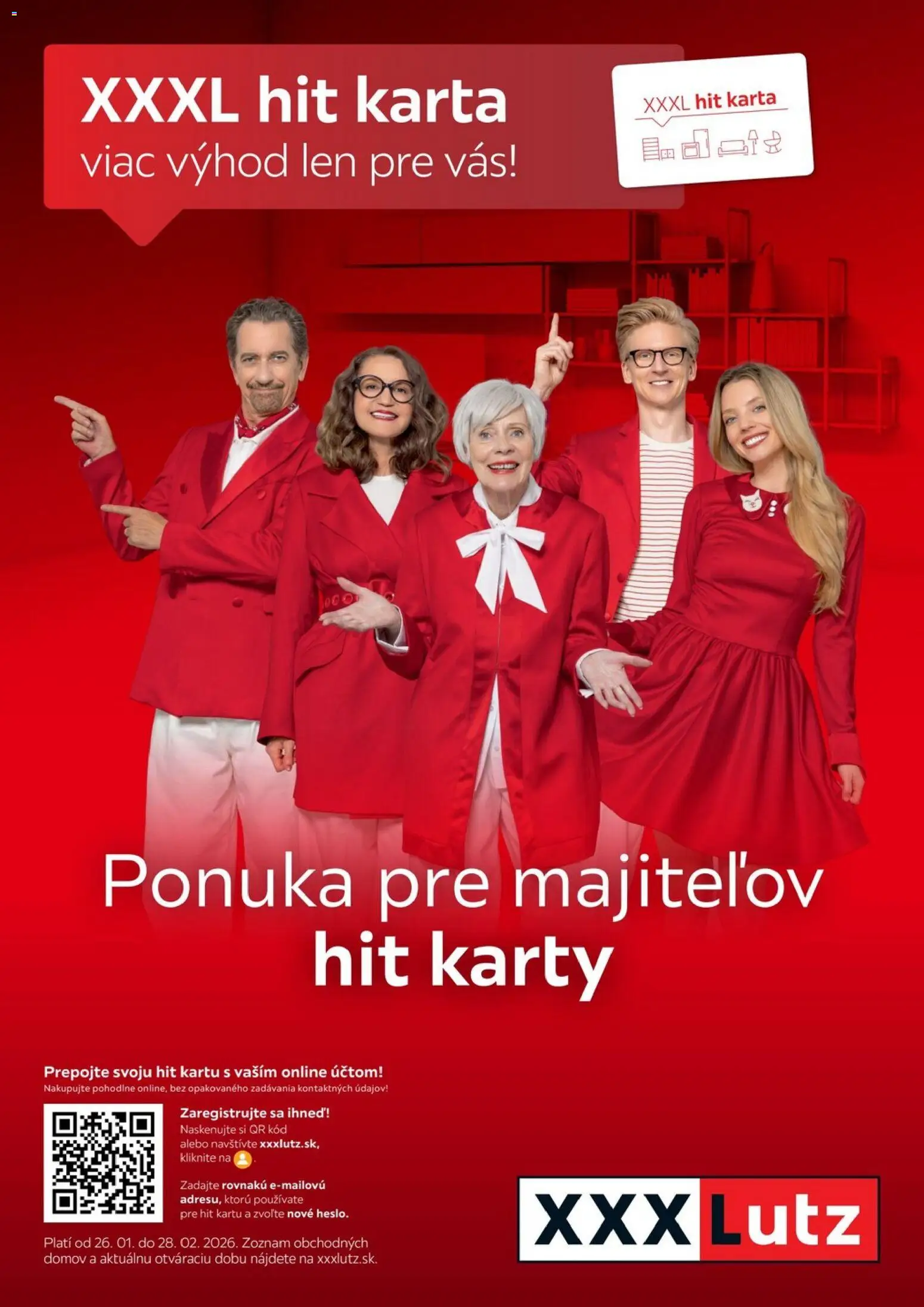 XXXLutz výhodné poukazy pre majiteľov HIT karty - strana 1- platný od 26.01.2026