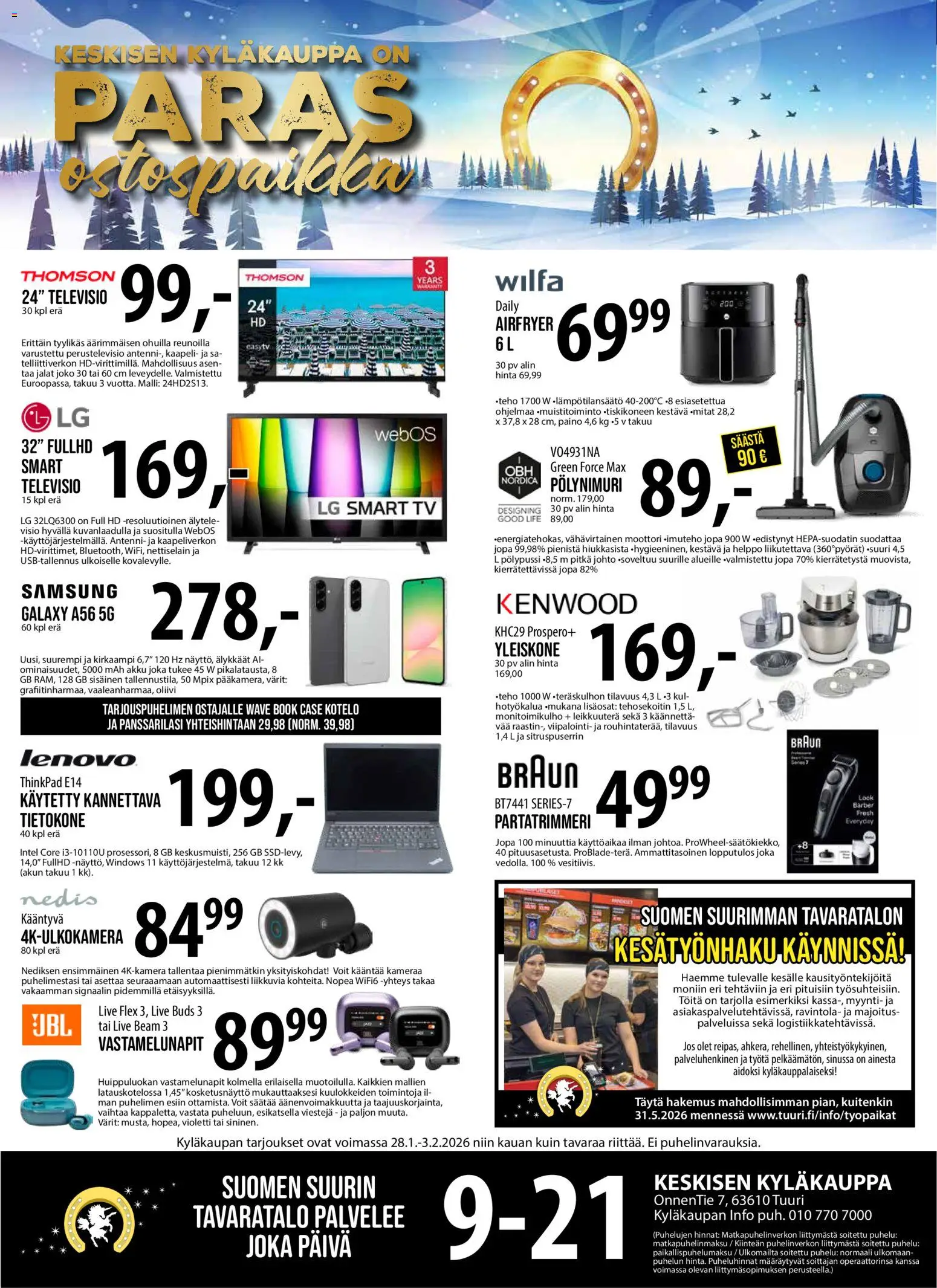 Tuuri tarjoukset - sivu 1- voimassa alkaen 28/01/2026