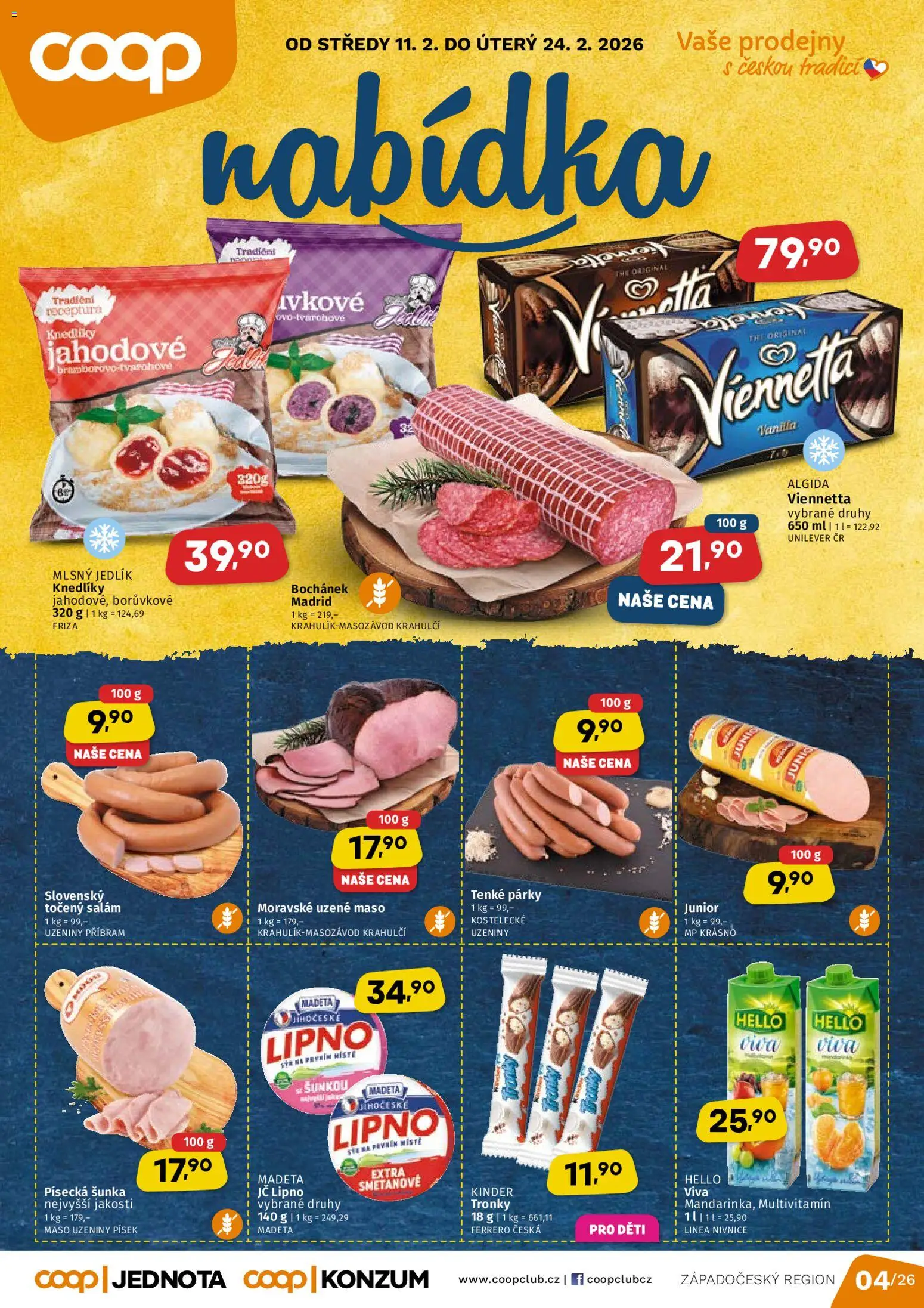 Coop leták - strana 1- platný od 11.02.2026