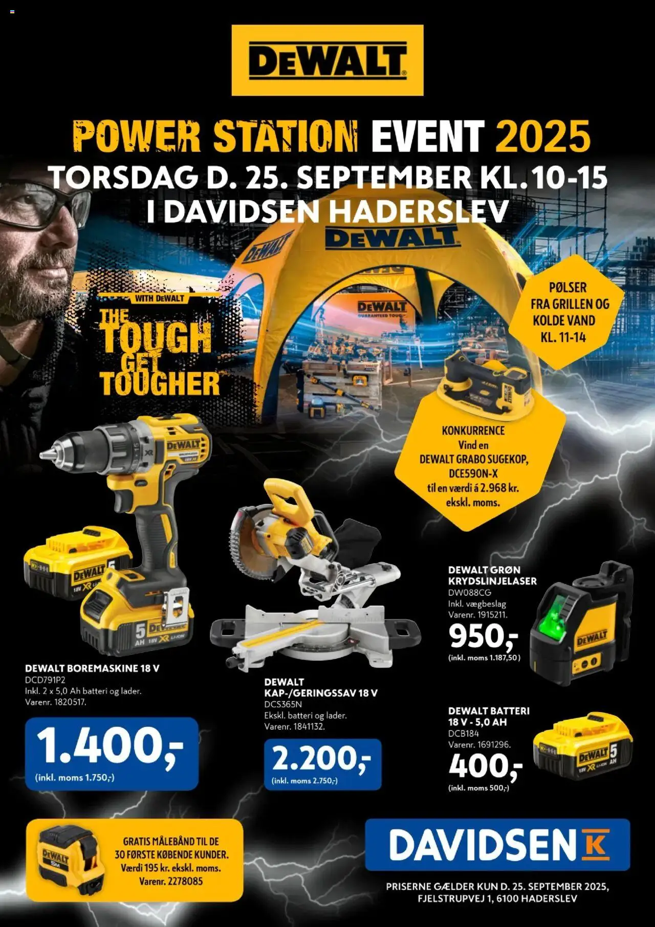 Davidsen - Dewalt Event Haderslev - side 1- gyldig fra 25/09/2025