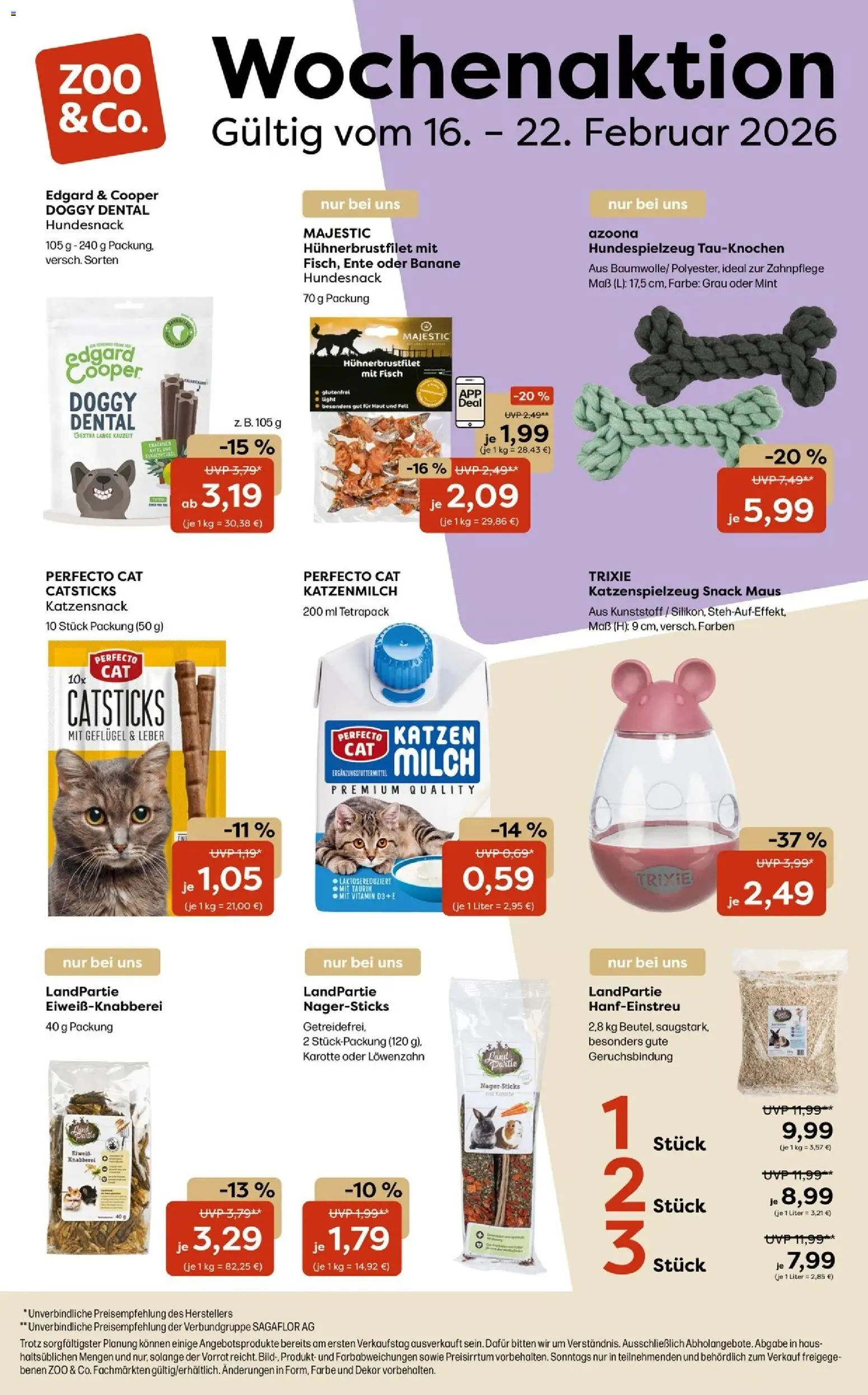 Zoo & co Prospekt - Seite 1 - gültig ab 16.02.2026