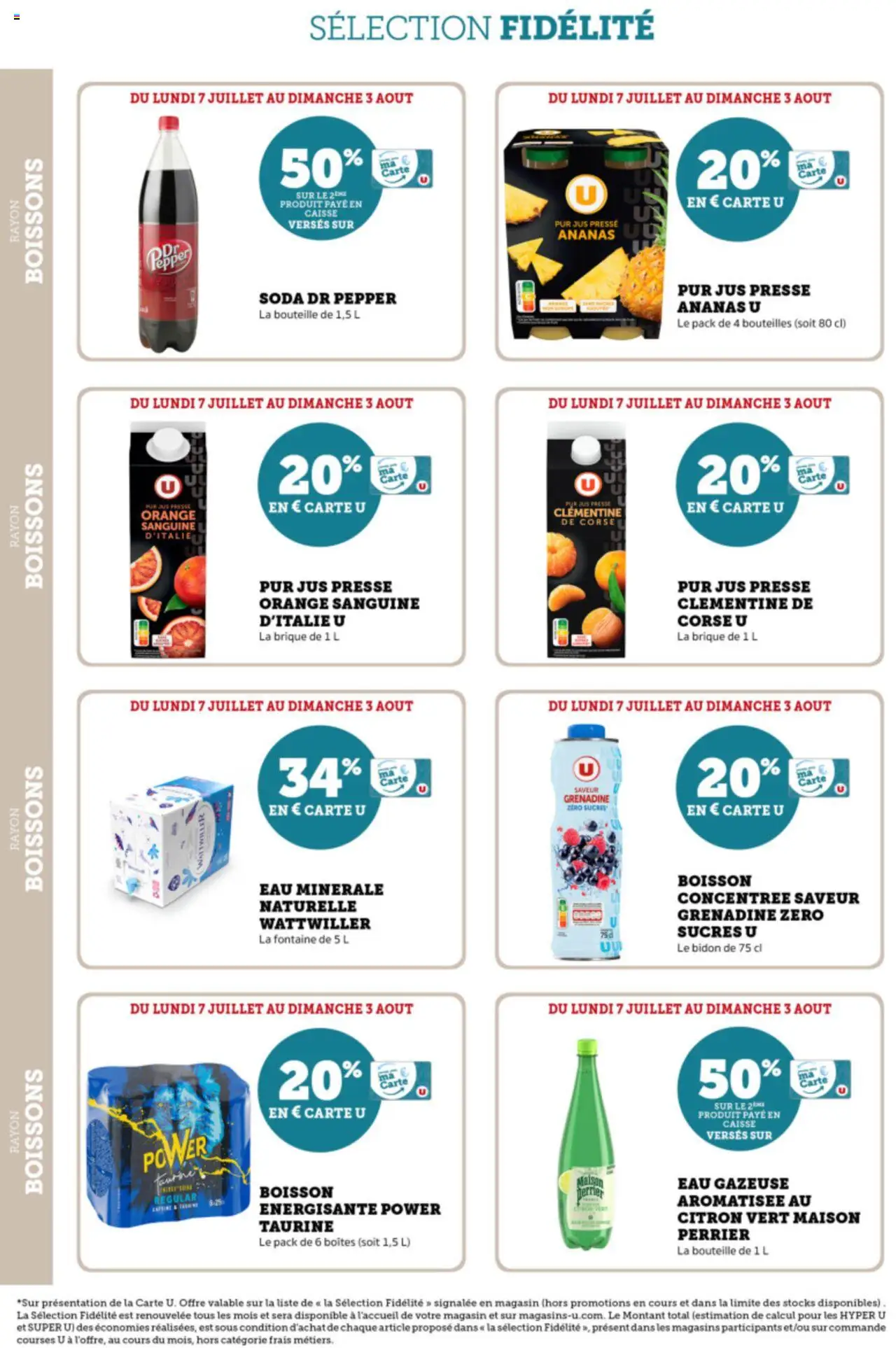 Super U Ma sélection Carte U juillet - page 28 - valable à partir du 07/07/2025