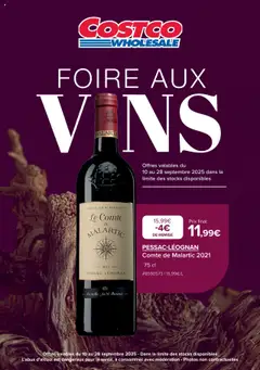 Aperçu Costco catalogue Foire aux vins  valable à partir du 10/09/2025