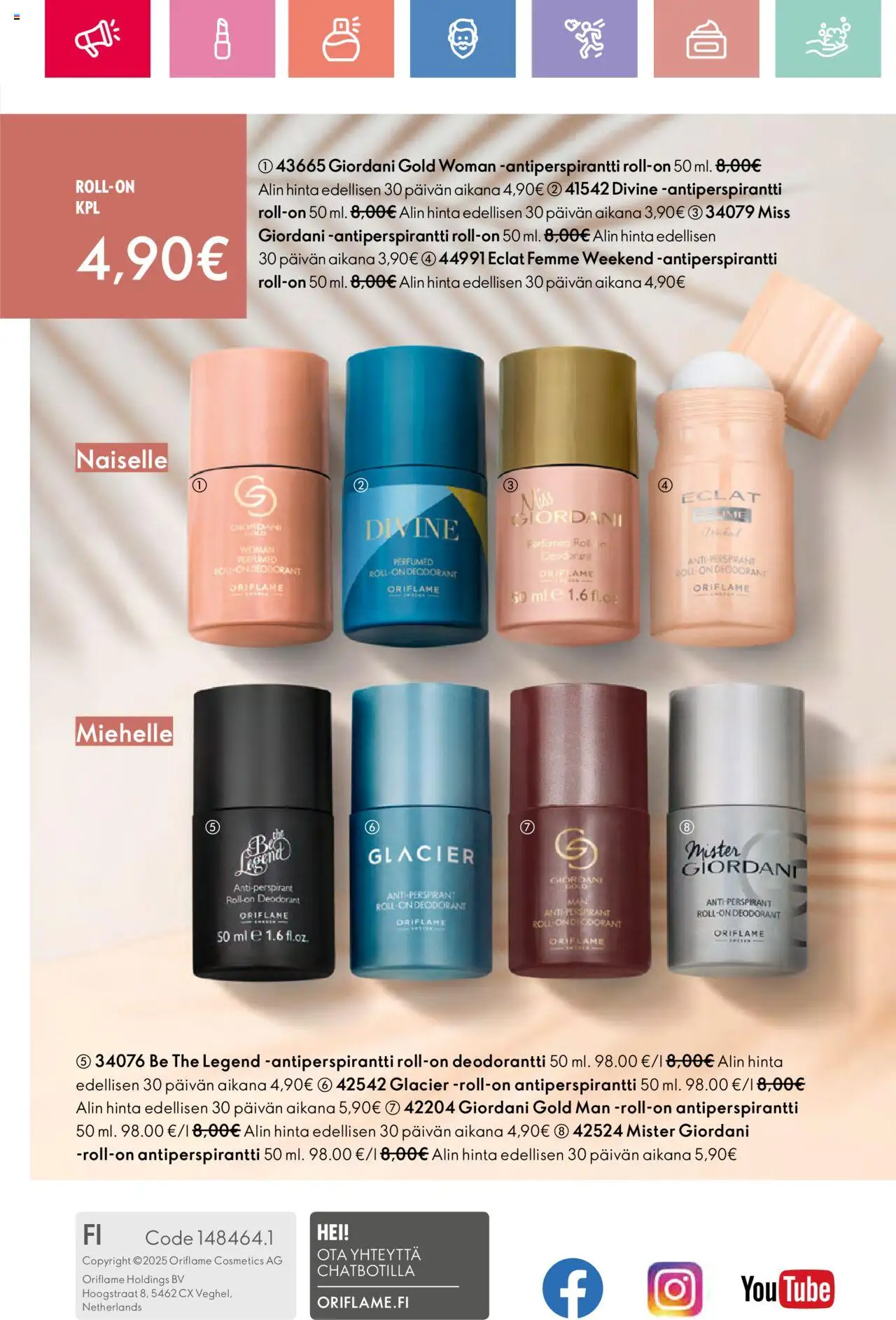 Oriflame Esite 10 - sivu 164- voimassa alkaen 13/07/2025