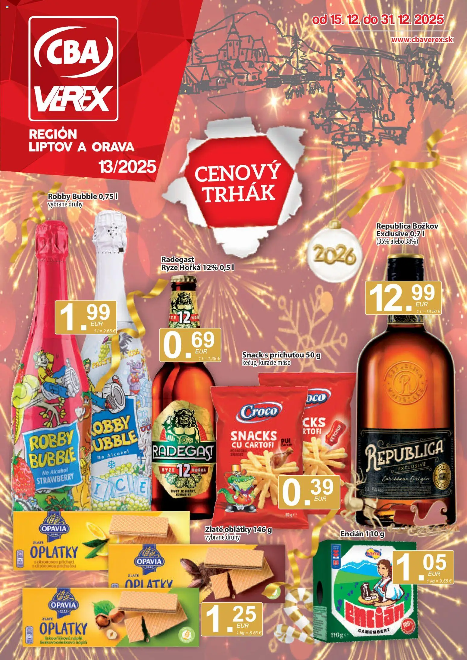 CBA Verex Leták - strana 1- platný od 15.12.2025