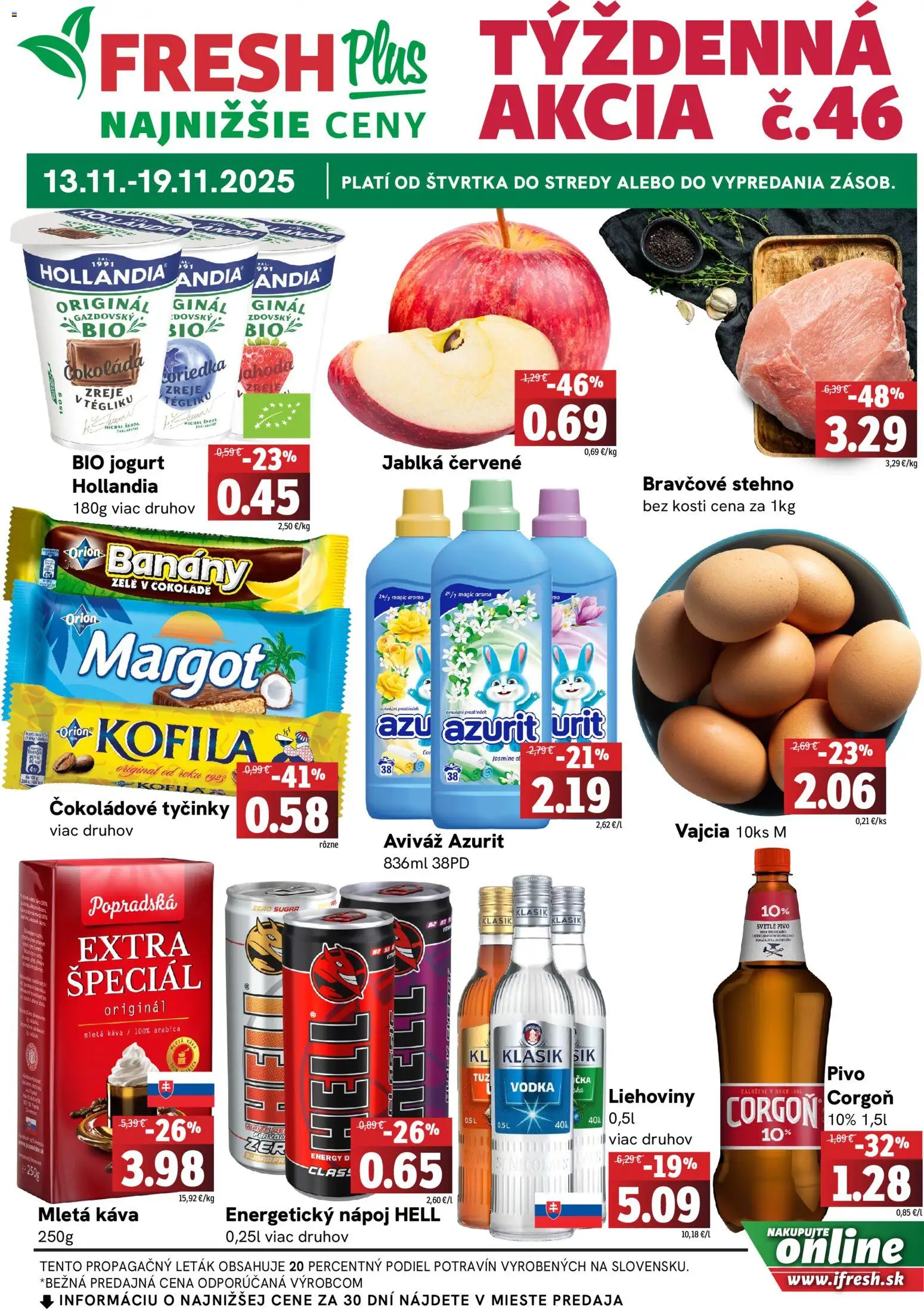 Fresh leták - strana 1- platný od 13.11.2025