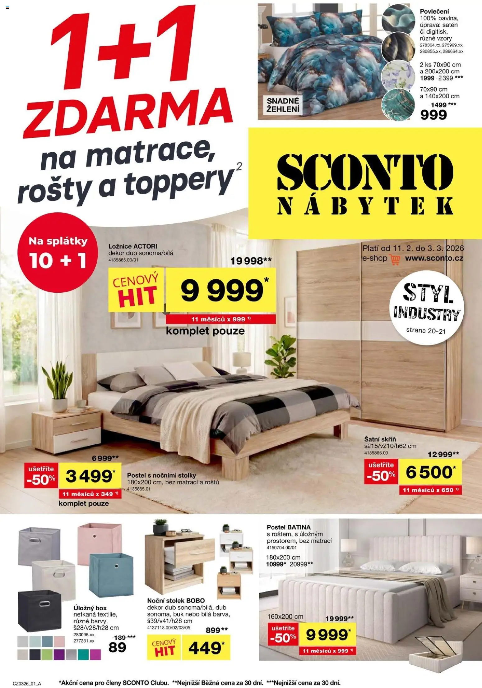Sconto nábytek leták - strana 1- platný od 11.02.2026