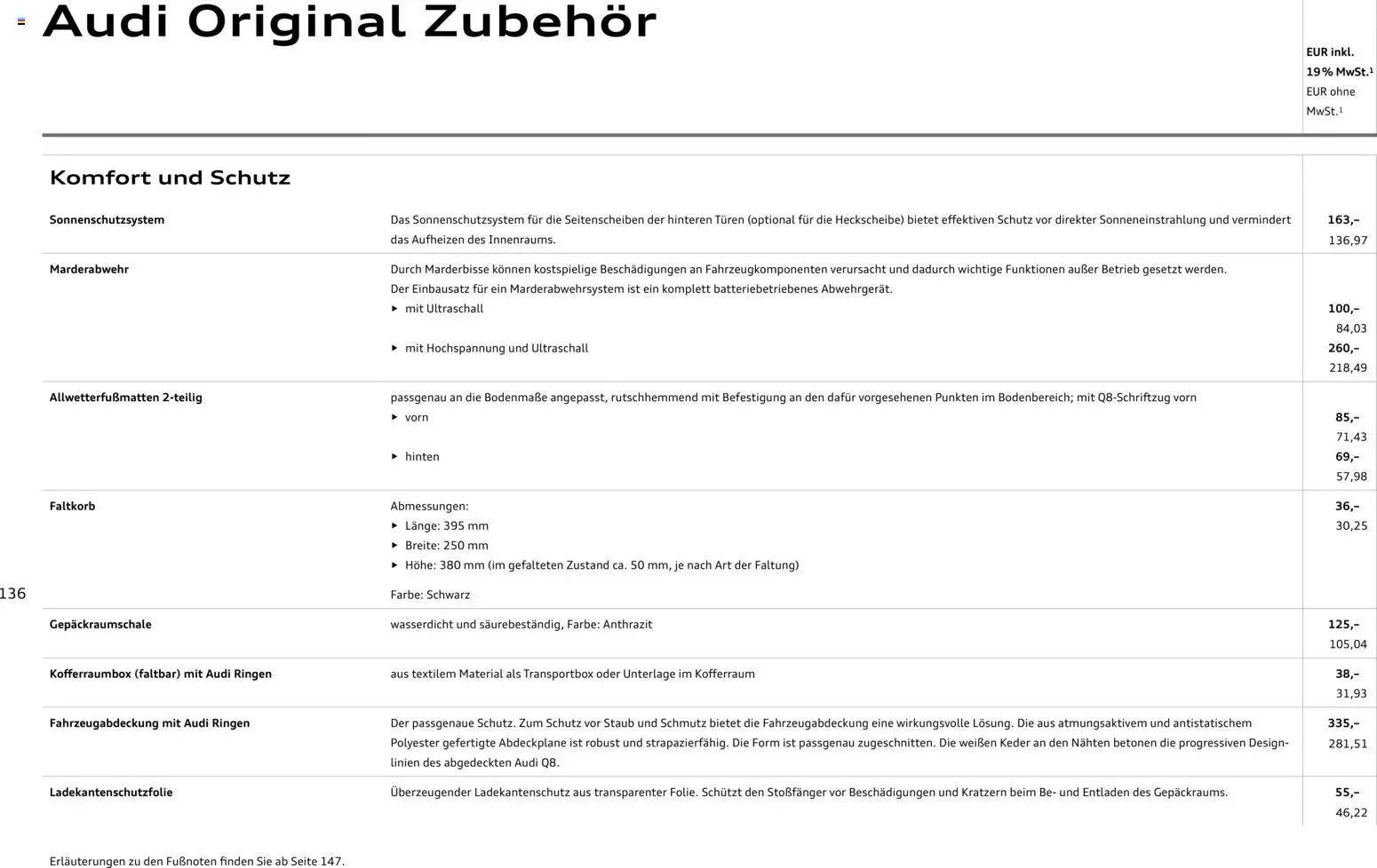 Audi Q8 - Seite 136 - gültig ab 06.11.2025