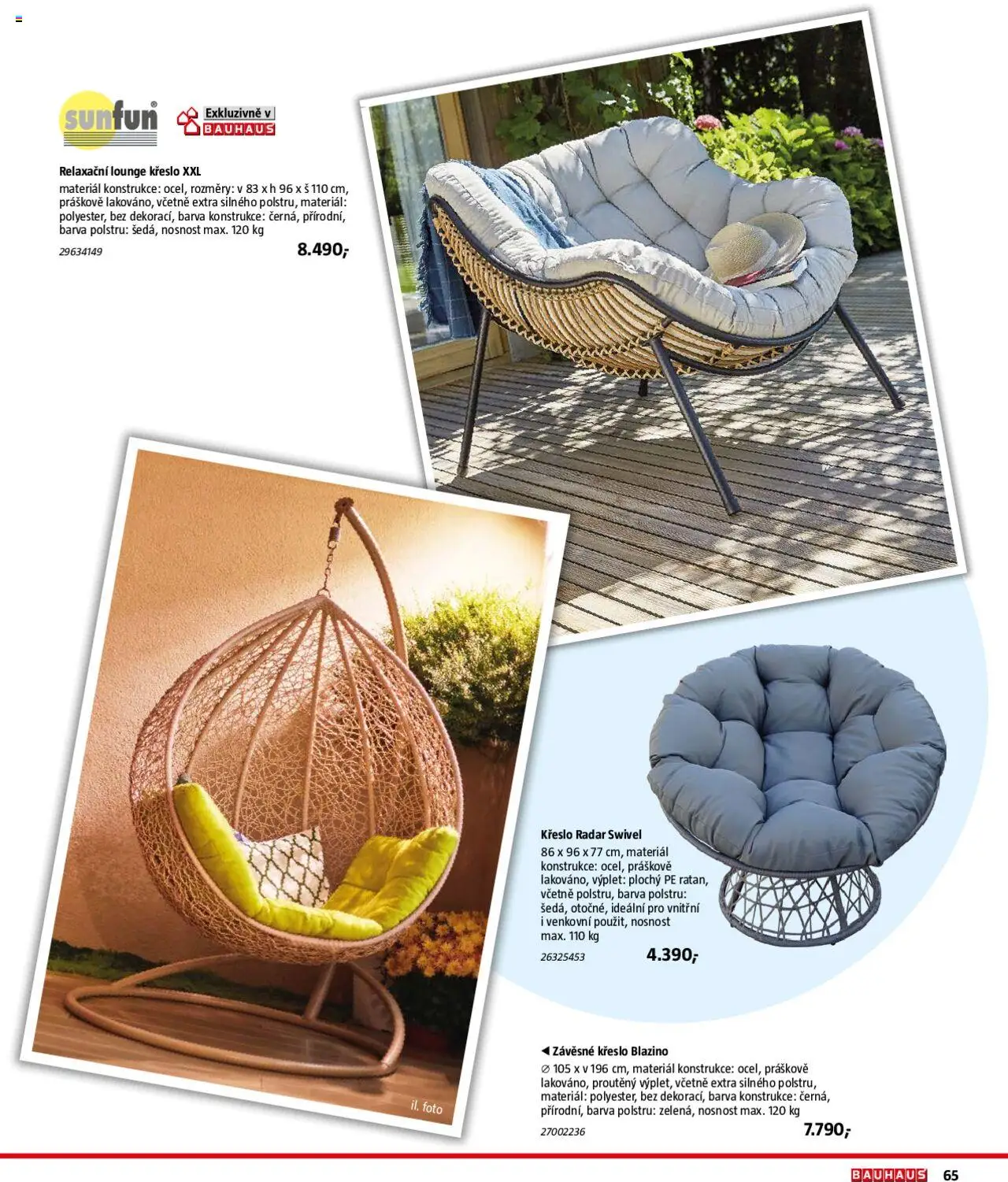 Bauhaus katalog Zahradní nábytek - strana 65- platný od 01.04.2025