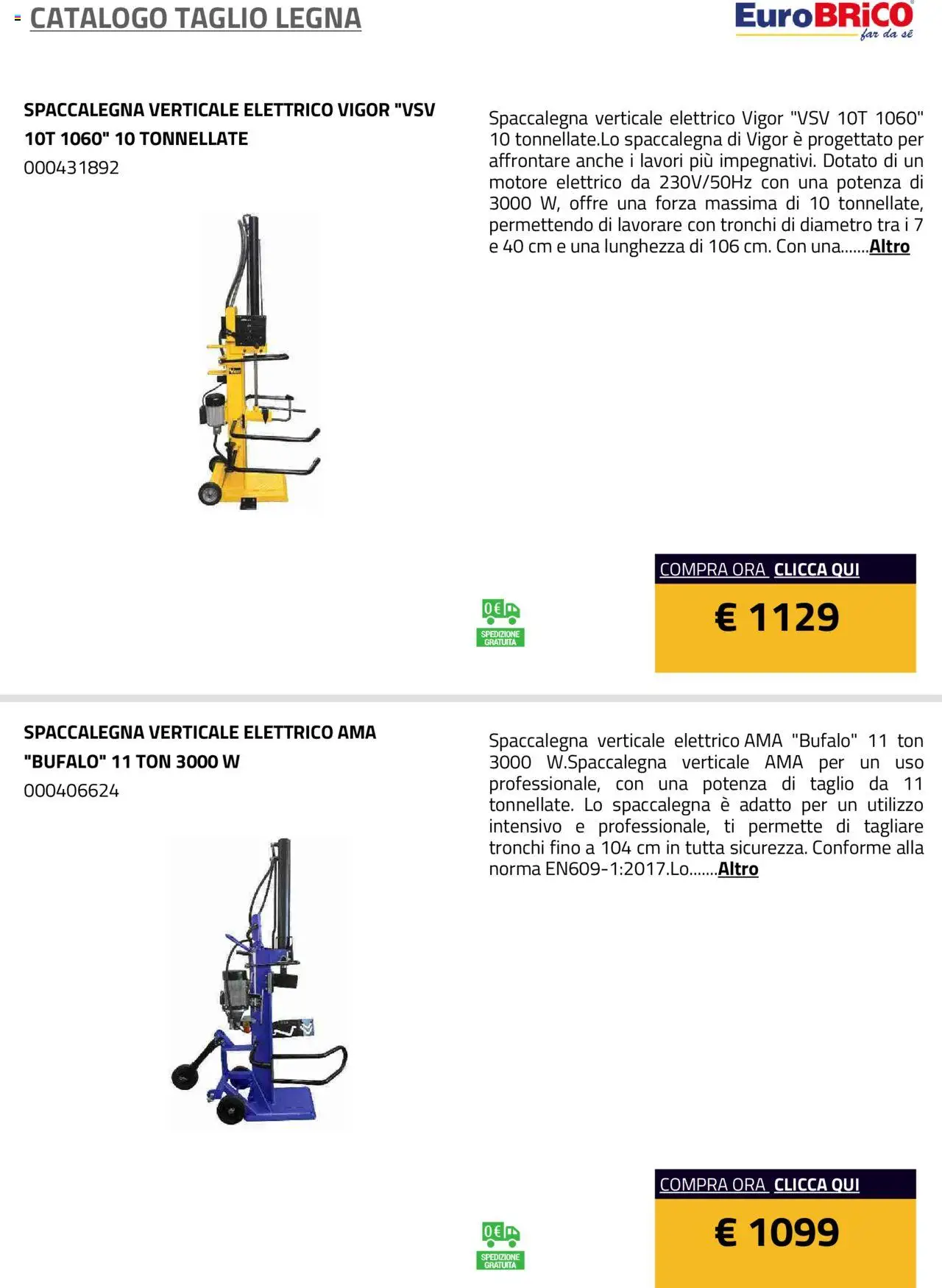 Eurobrico Taglio Legna catalogo - pagina 10 - valido dal 23/07/2025