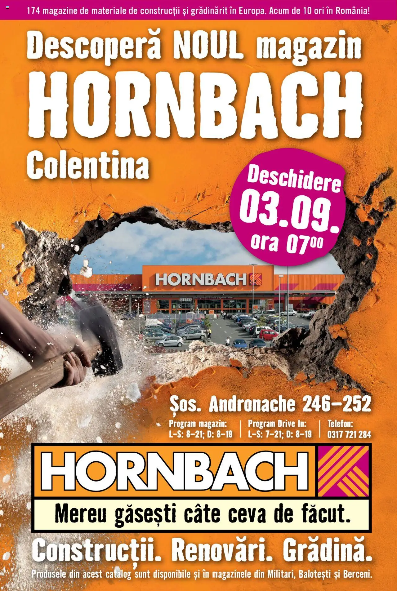 Hornbach catalog - Colentina - pagina 1- valabil de la 03.09.2025
