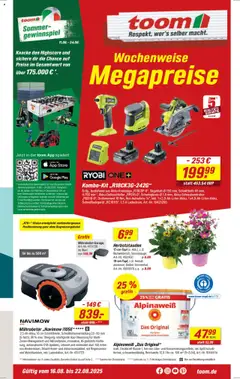 Vorschau Toom Baumarkt Prospekt gültig ab 16.08.2025