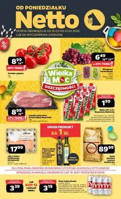 Podgląd Netto gazetka od poniedziałku spożywcza ważny od 16.03.2026