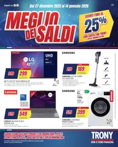 Anteprima Volantino Trony	 valida dal 27/12/2025