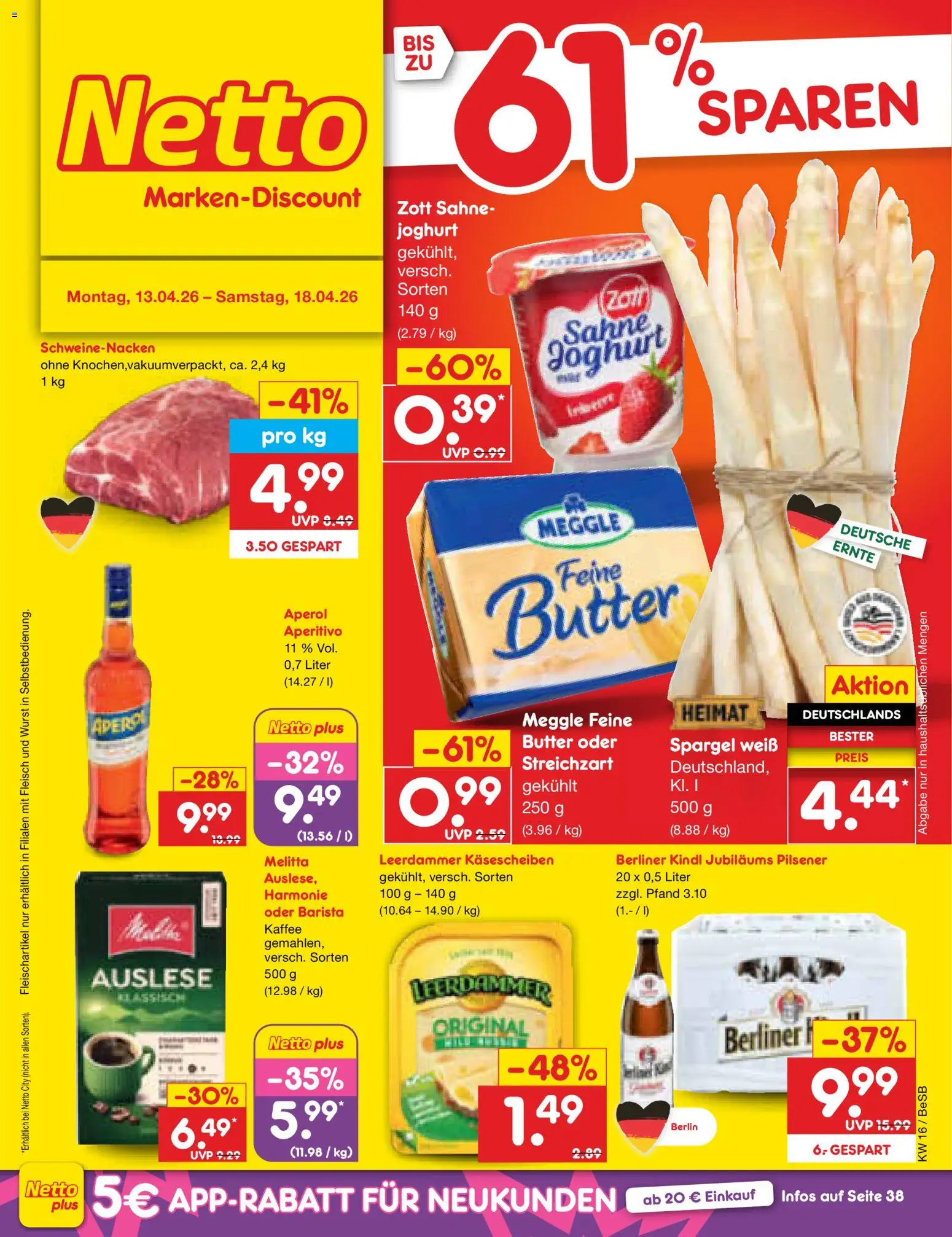 Netto Marken-Discount Prospekt 	 - Seite 1 - gültig ab 13.04.2026