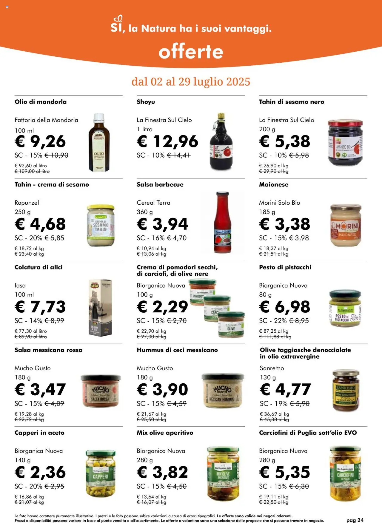 Volantino Natura Sì	 - pagina 24 - valido dal 02/07/2025