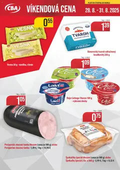 CBA Verex leták platný od 28.08.2025