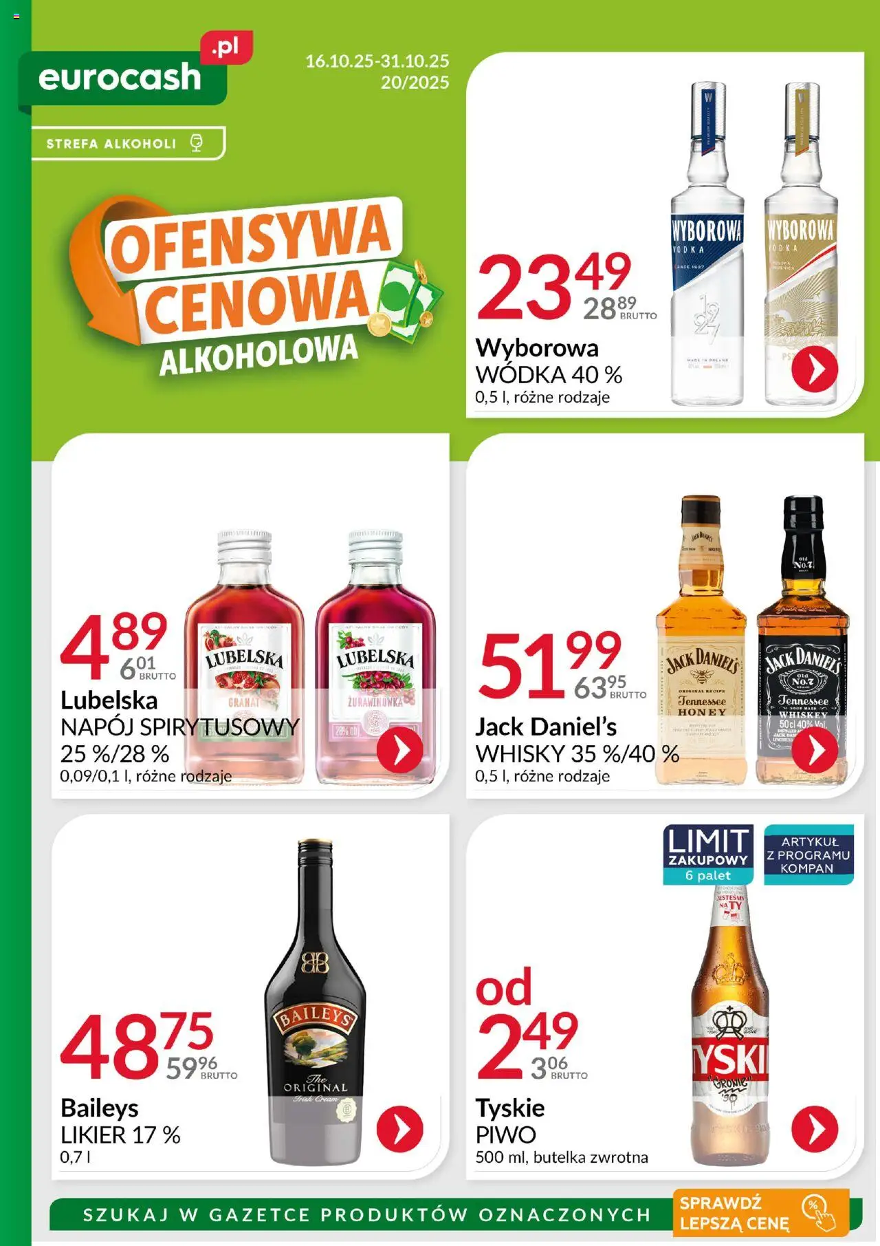 Eurocash Gazetka - Ofensywa Cenowa Alkoholowa - strona 1- ważny od 16.10.2025