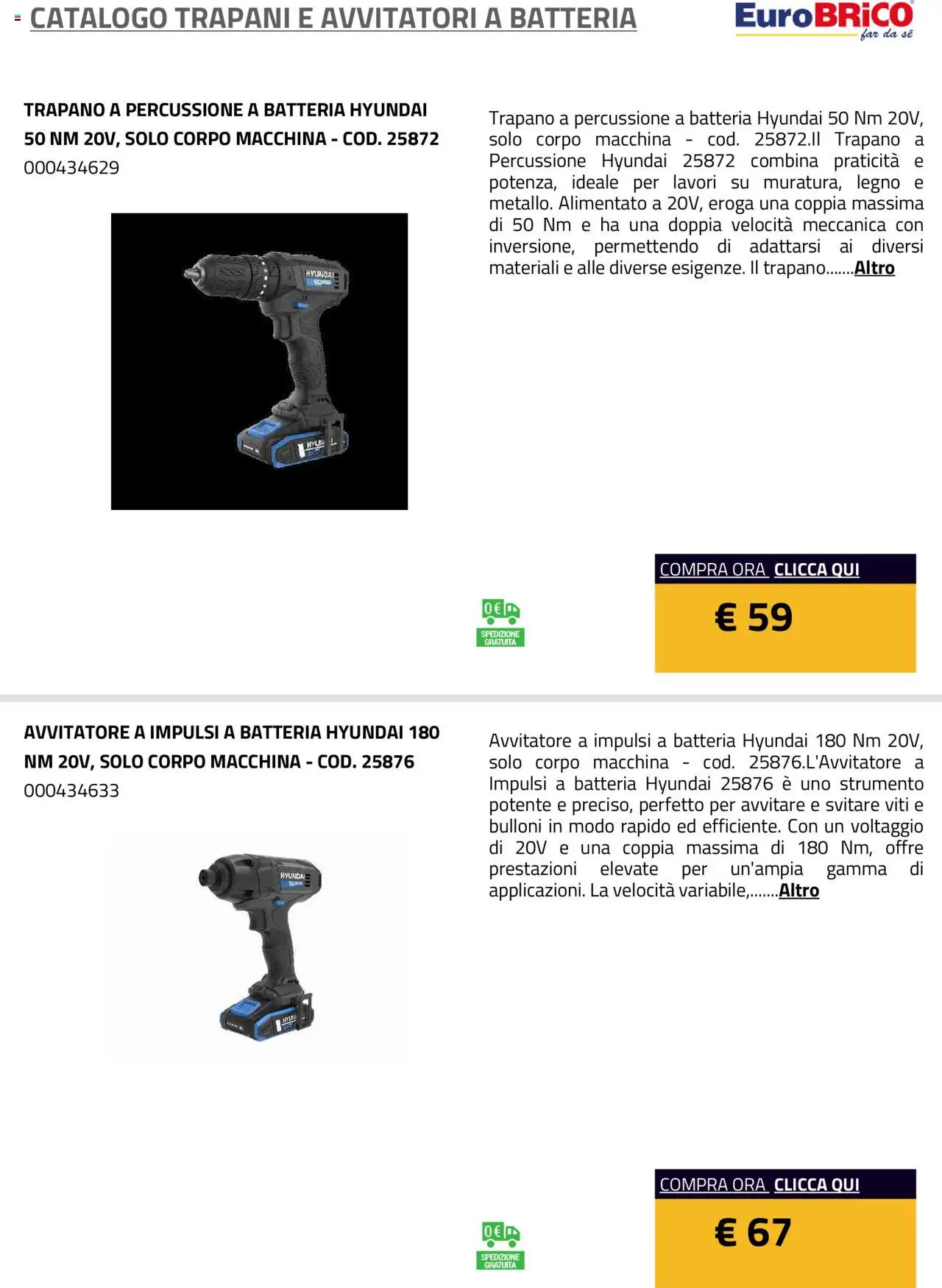 Eurobrico Trapani e Avvitatori a Batteria catalogo - pagina 12 - valido dal 23/07/2025