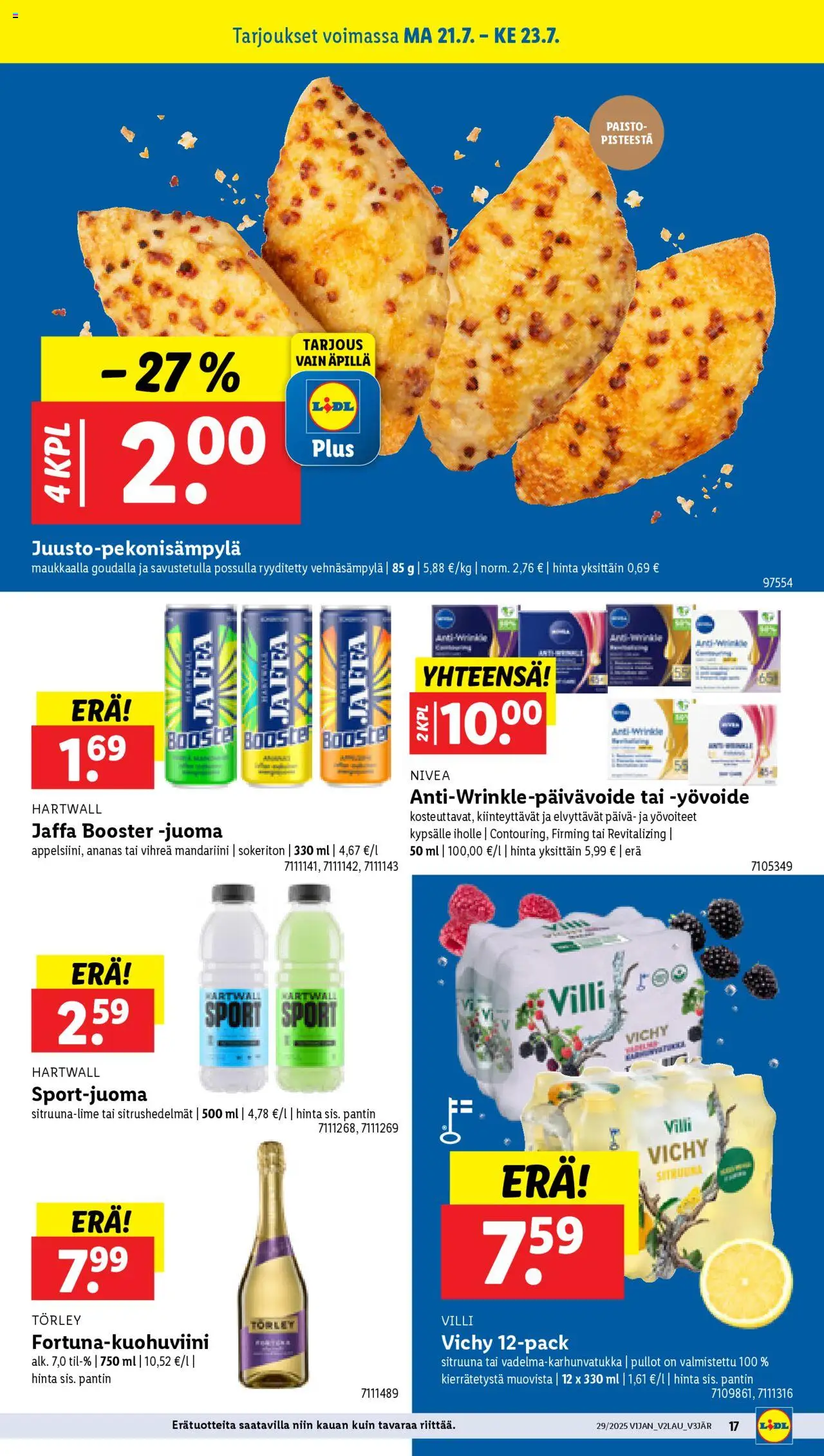 Lidl tarjoukset - sivu 21- voimassa alkaen 17/07/2025