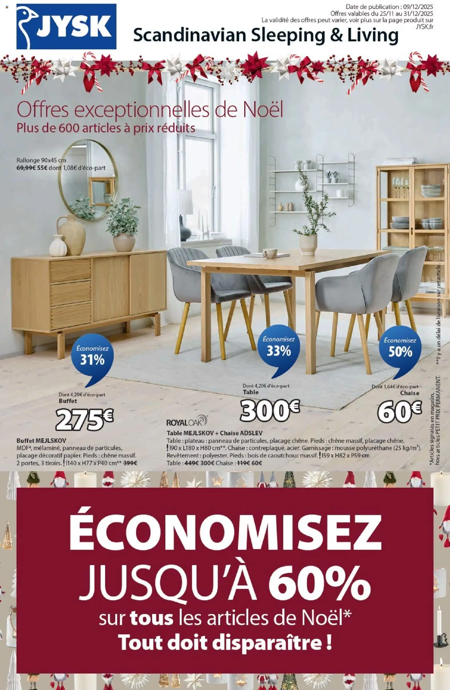 Jysk catalogue - page 1 - valable à partir du 09/12/2025