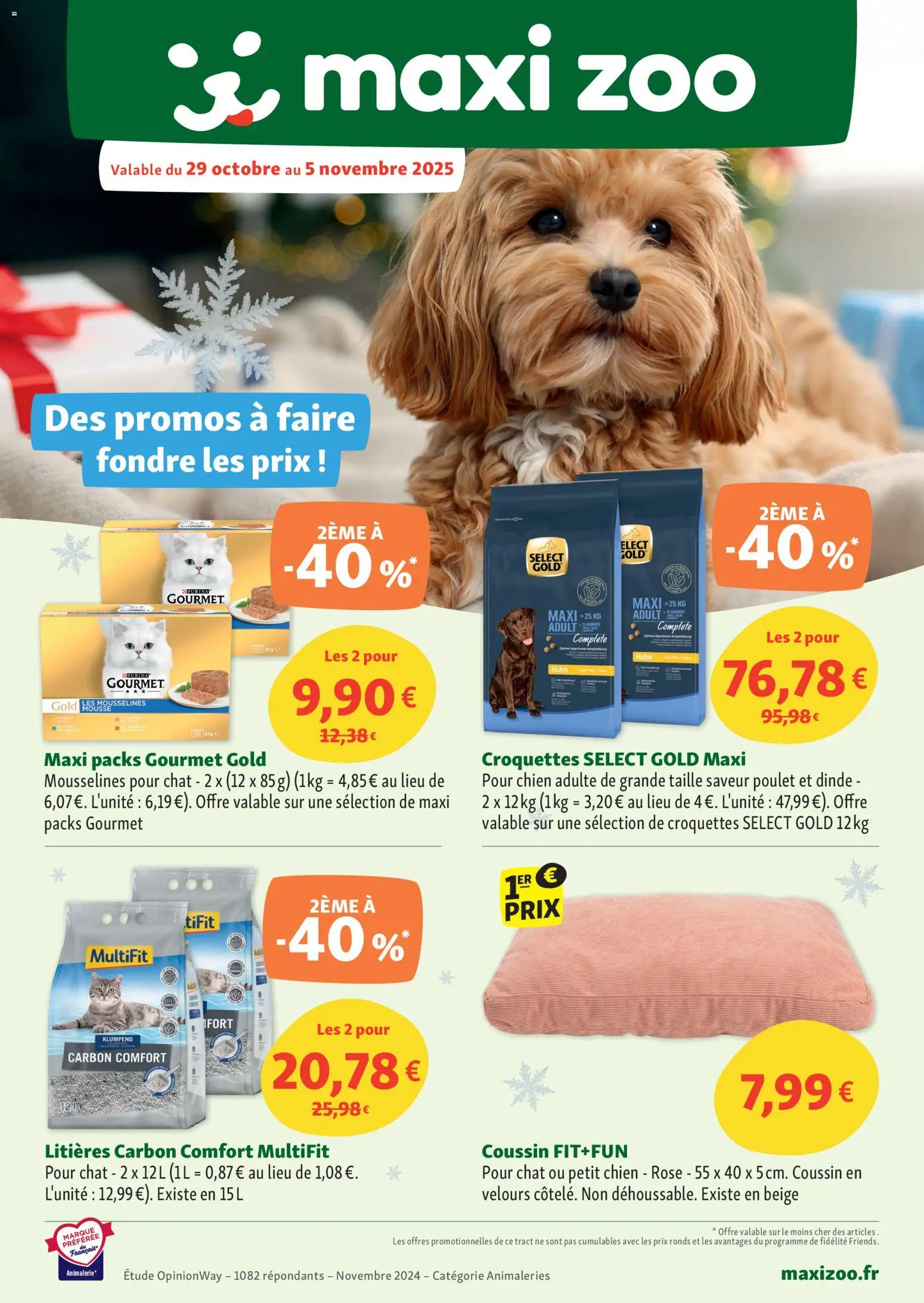 Maxi ZOO catalogue - page 1 - valable à partir du 29/10/2025