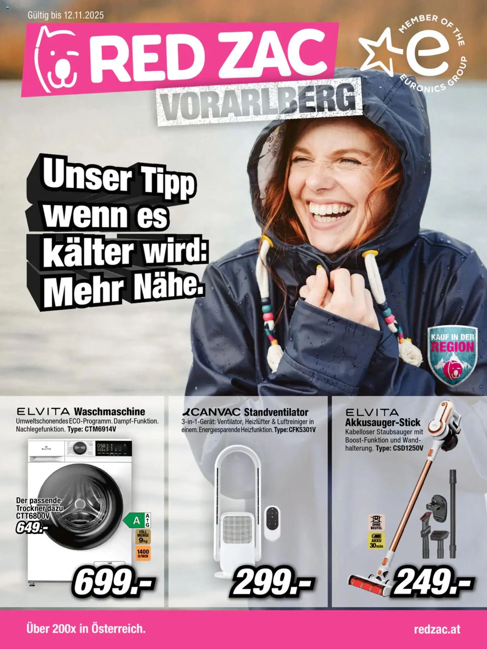 RED ZAC Vorarlberg - Seite 1- gültig ab 27.10.2025