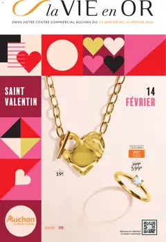 Aperçu Auchan - Bijoux Saint-Valentin valable à partir du 13/01/2025