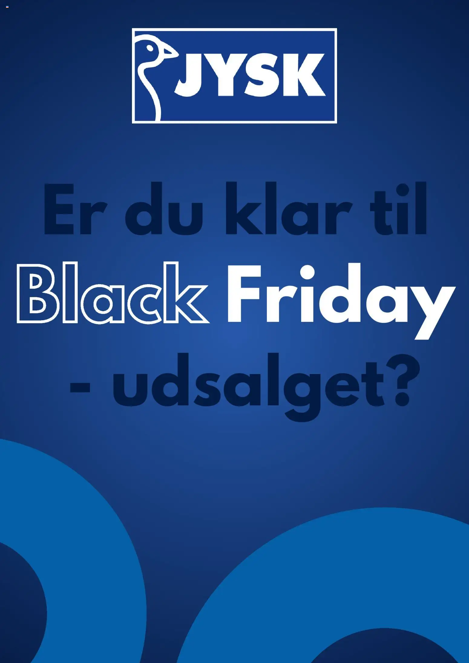 JYSK - Black Friday varsel - side 1- gyldig fra 31/10/2025