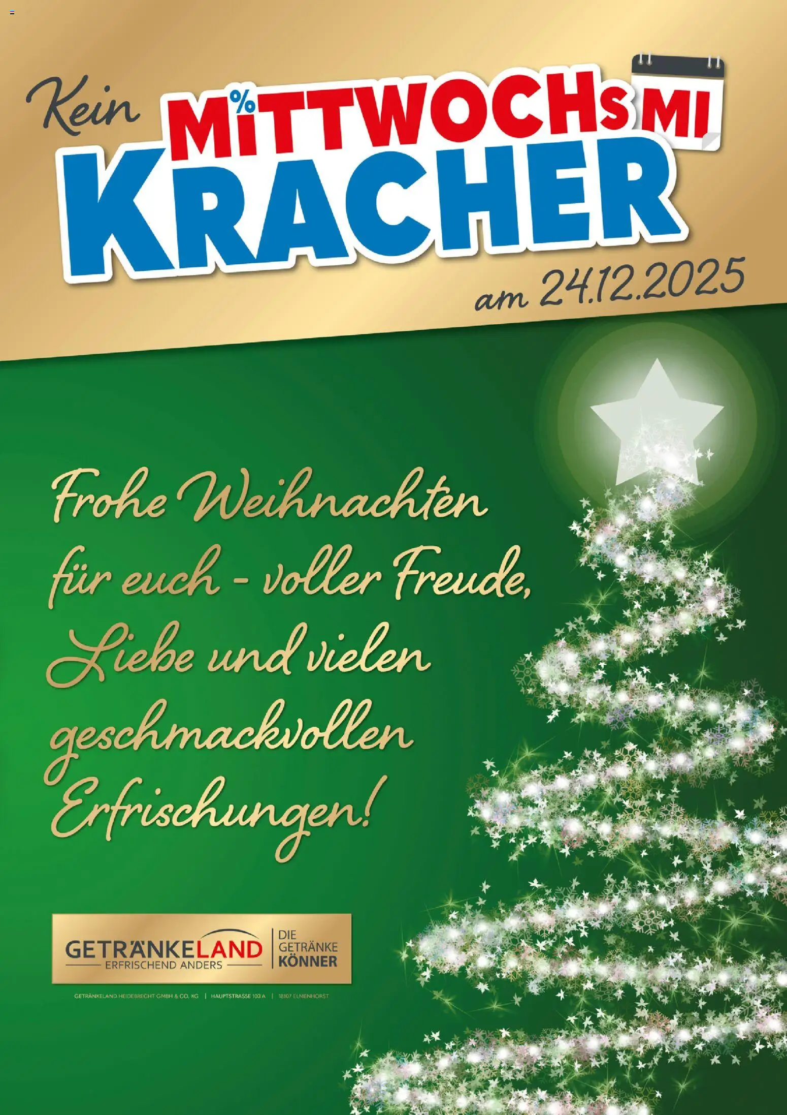 Getränkeland Mittwochs Kracher - Seite 1 - gültig ab 24.12.2025