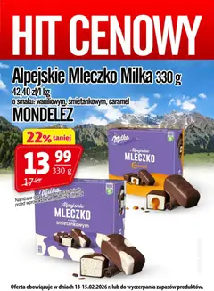 Podgląd Prim Market Promocja - Alpejskie Mleczko Milka ważny od 13.02.2026